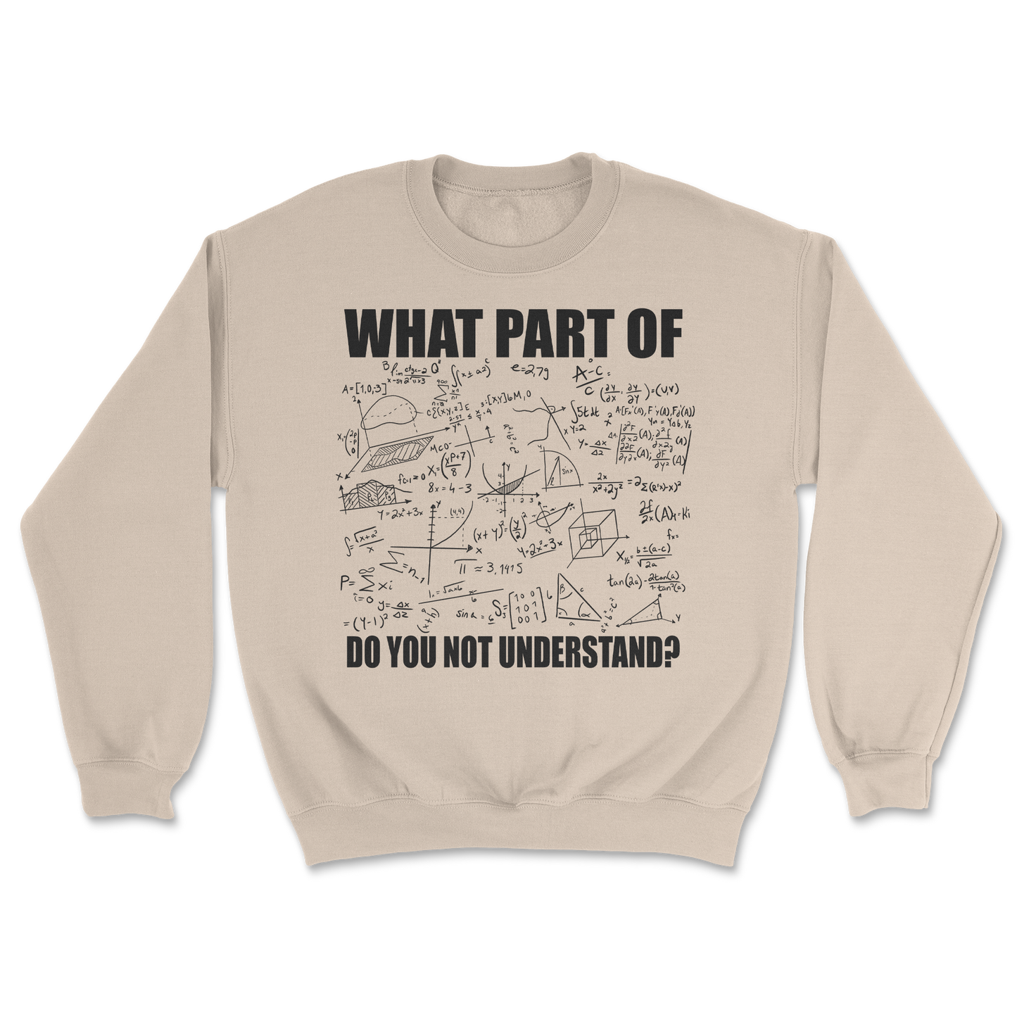 The Nice Shirt Crew Neck Math Problem in Sand