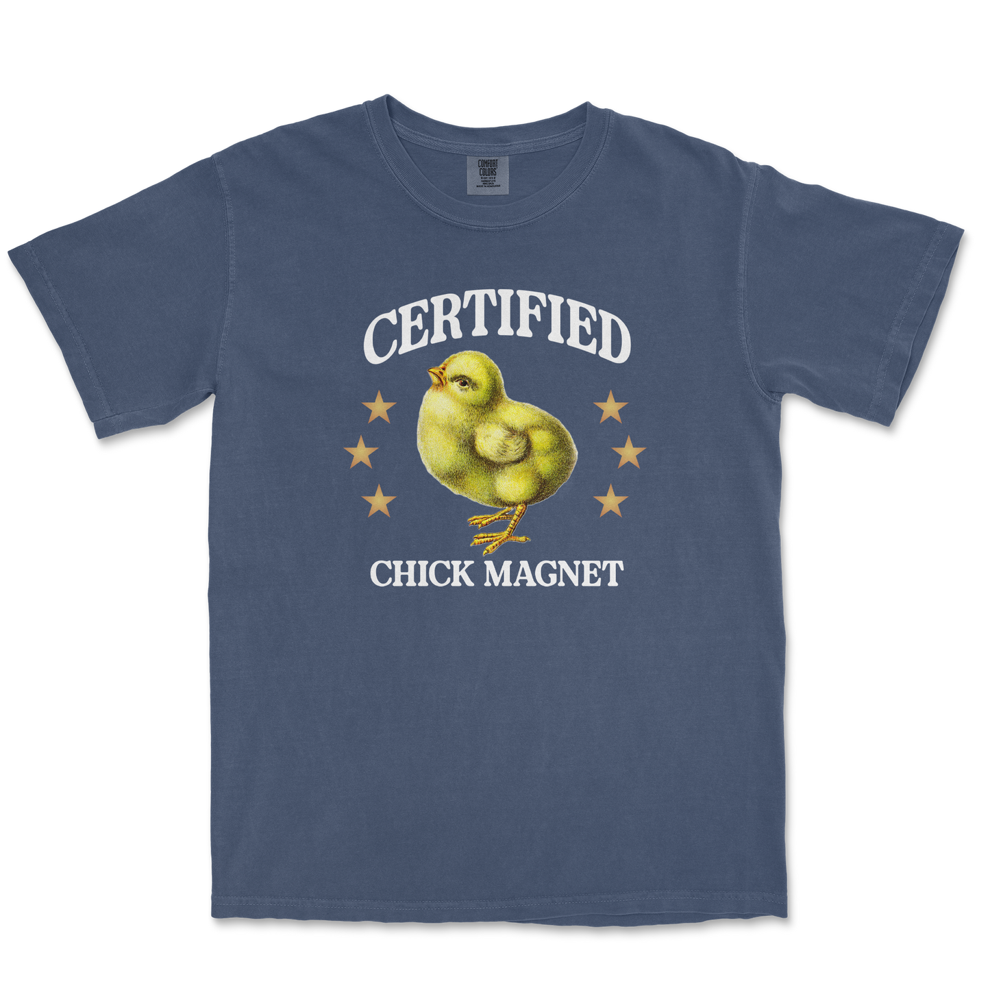 Comfort Colors T-Shirt Chick Magnet in Midnight