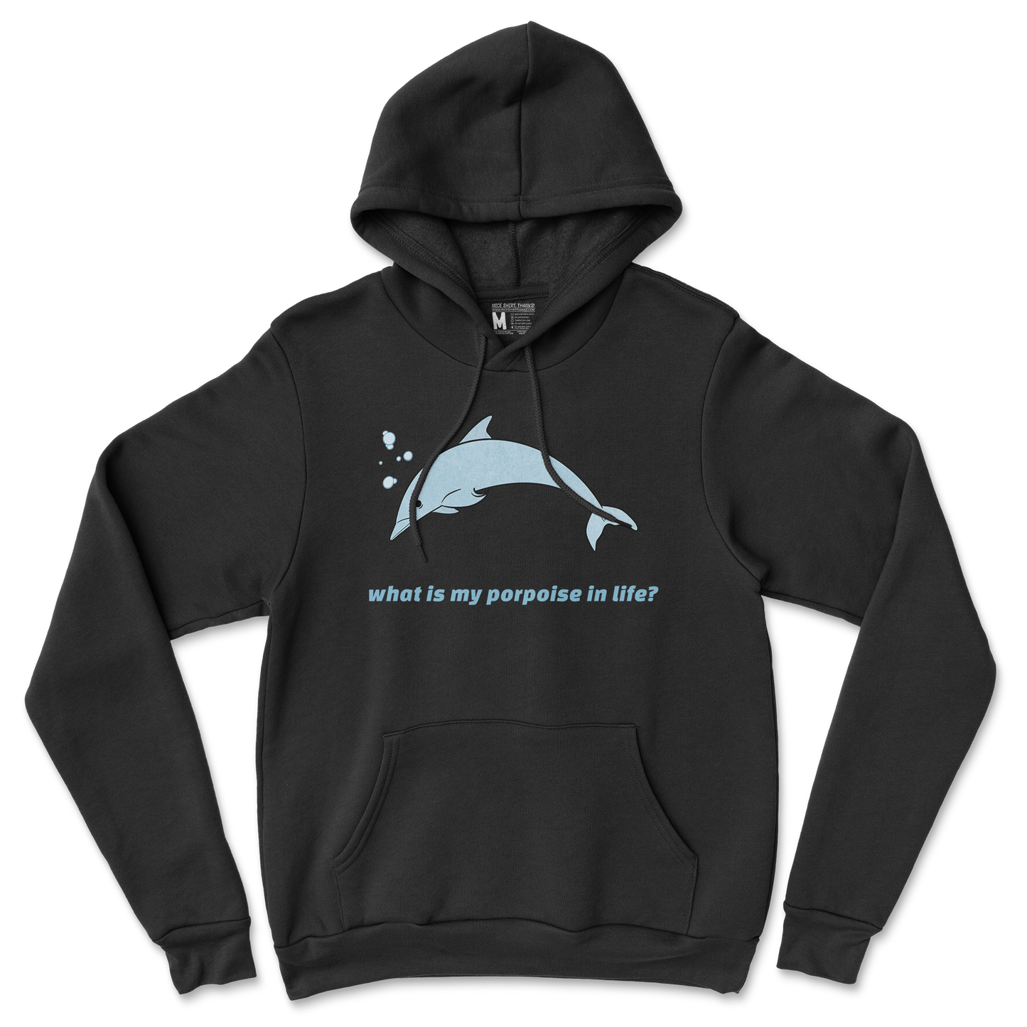 Gildan SoftStyle Hoodie Porpoise in Back