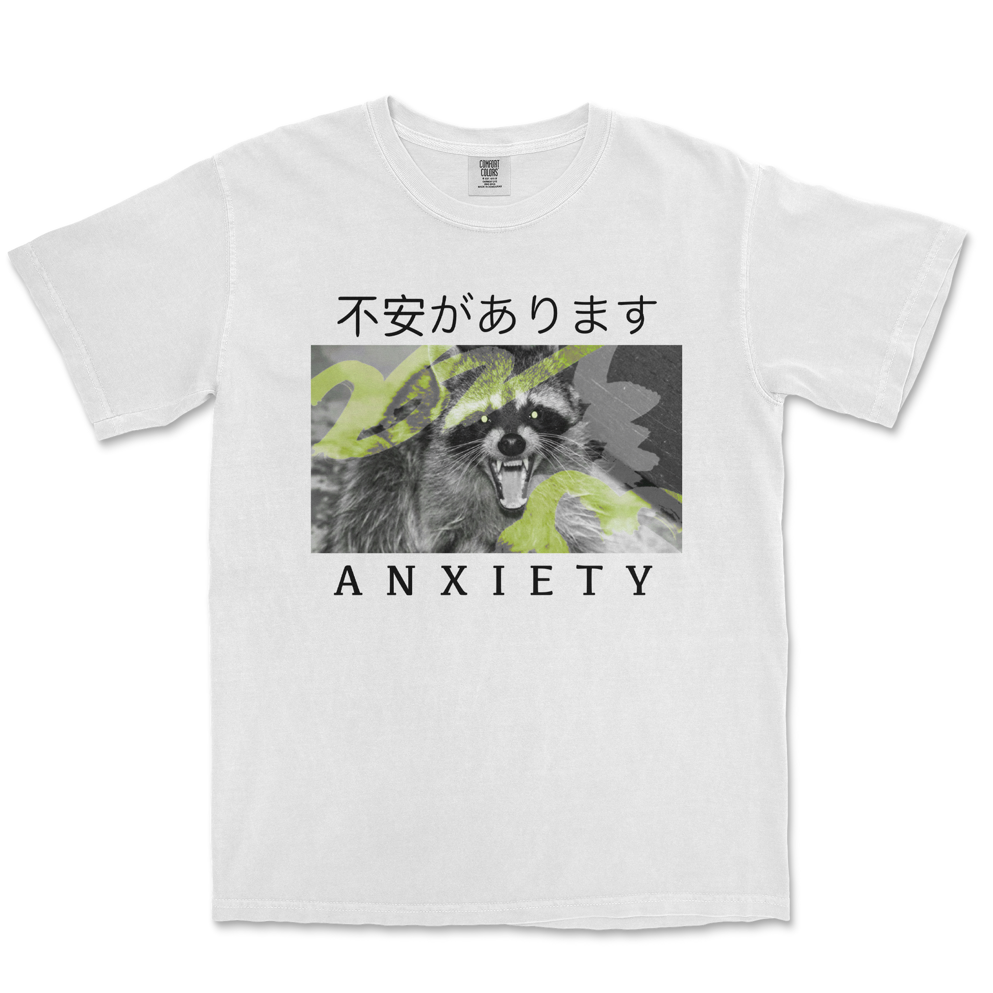 Comfort Colors T-Shirt Anxiety in White