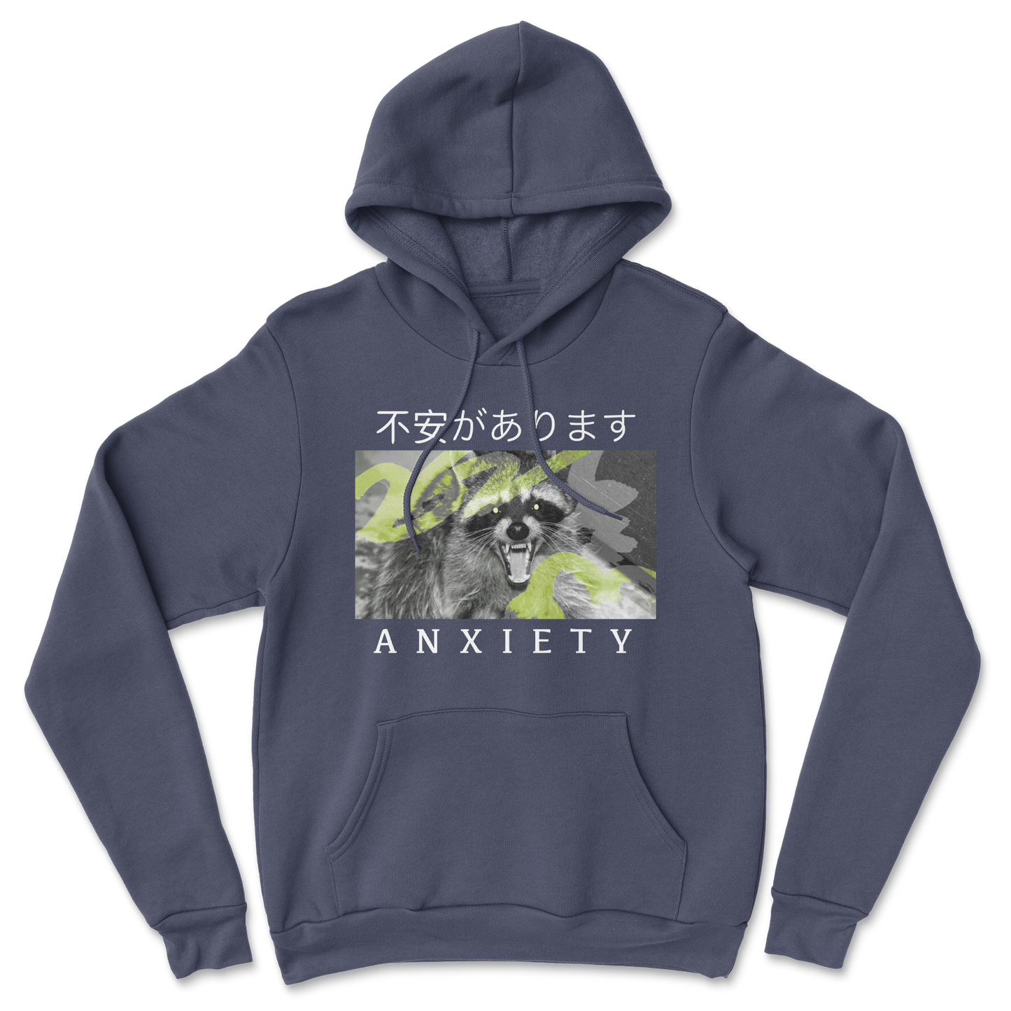 Heavy Blend Hoodie Anxiety in Navy