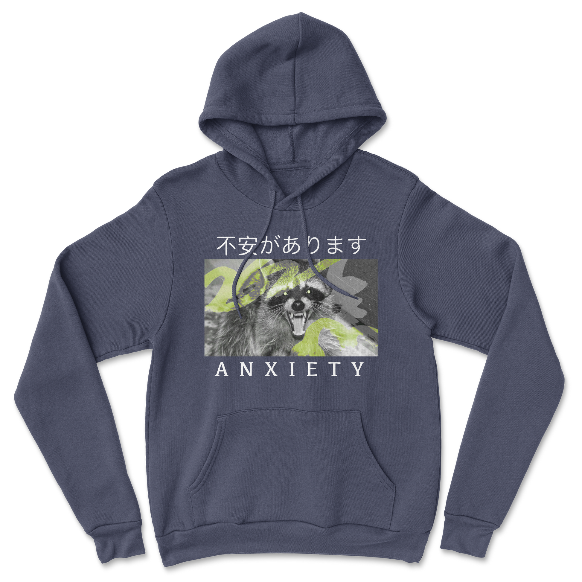 Heavy Blend Hoodie Anxiety in Navy