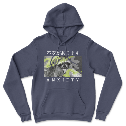 Heavy Blend Hoodie Anxiety in Navy