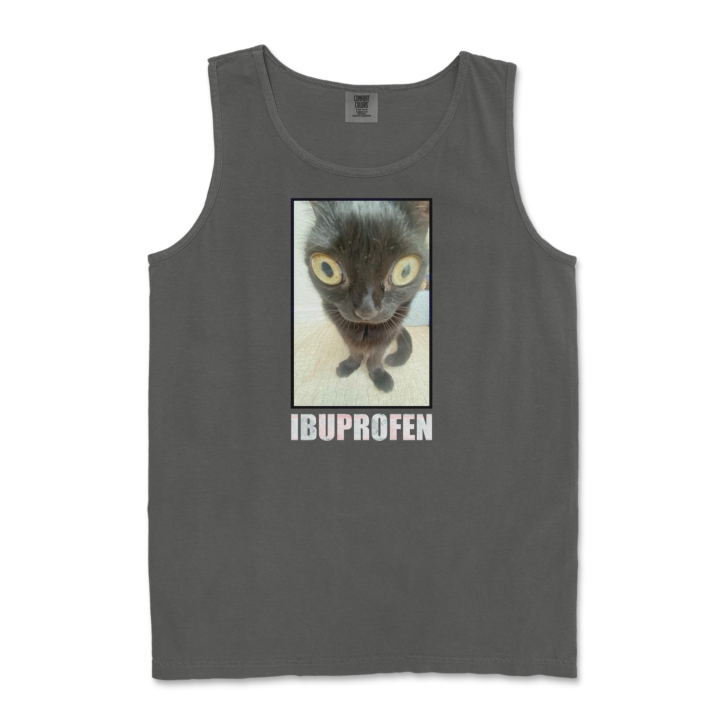 Comfort Colors Tank Top Ibuprofen in Pepper
