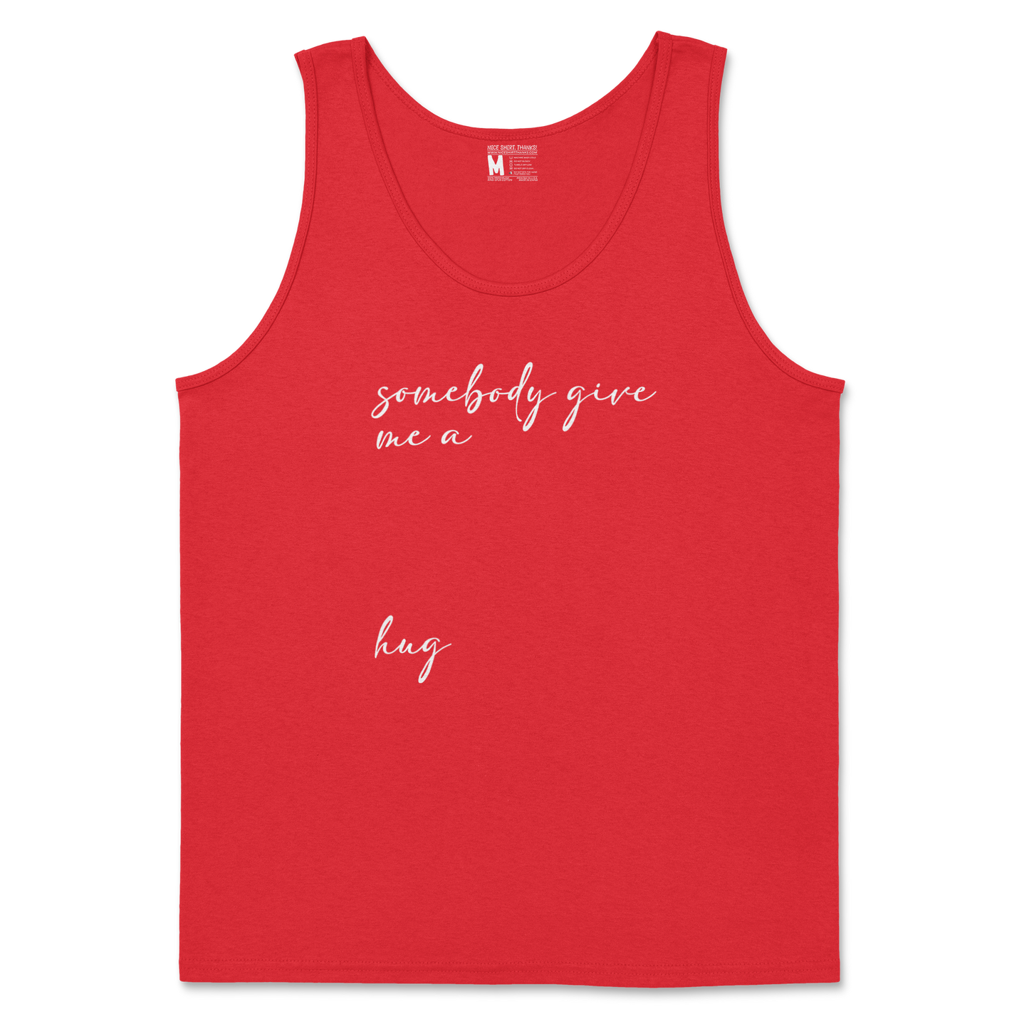 Gildan SoftStyle Tank Top Hug Me in Red
