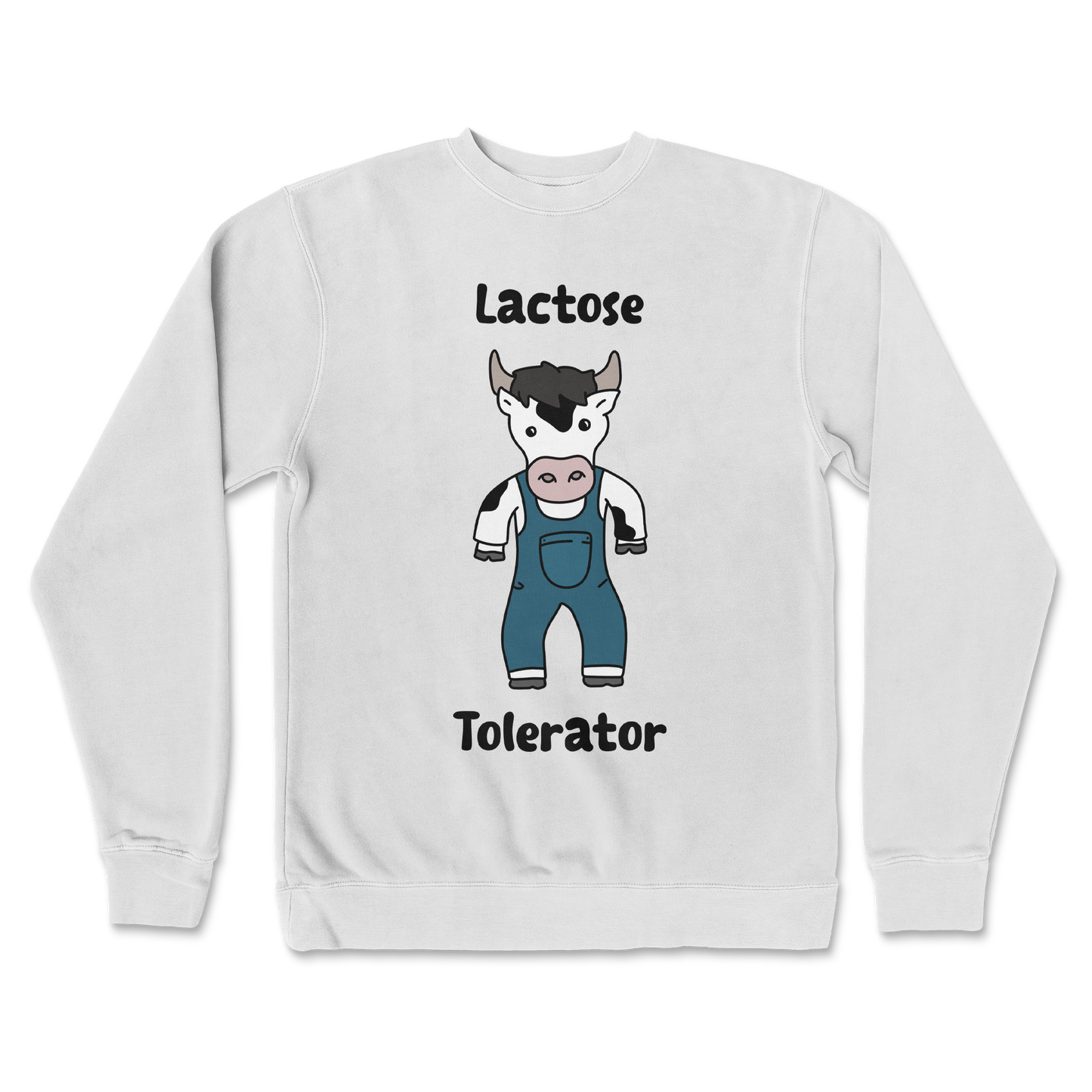 Independent Clothing Co. Crew Neck Lactose Tolerator in white
