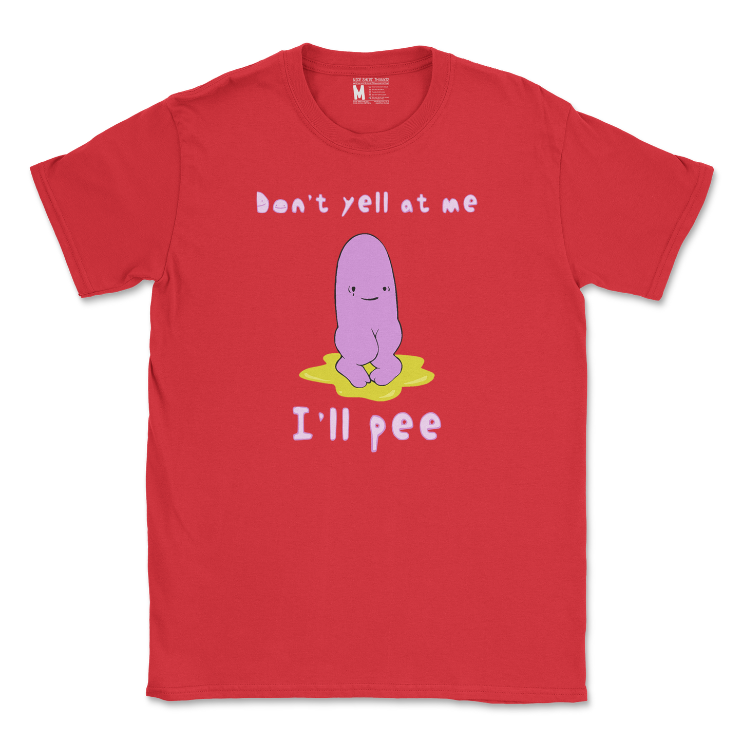 Gildan SoftStyle T-Shirt Dont Yell 2 in Red