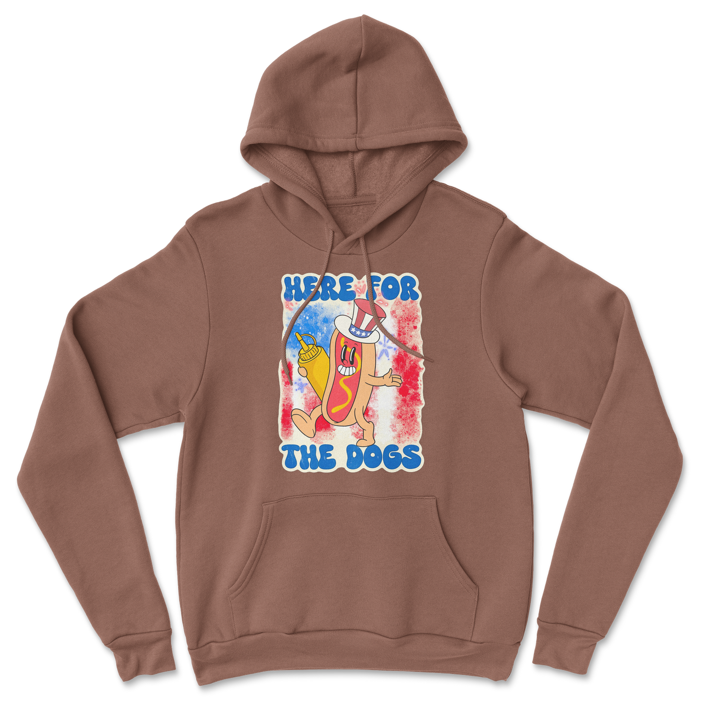 Heavy Blend Hoodie Hot Dog in Cocoa