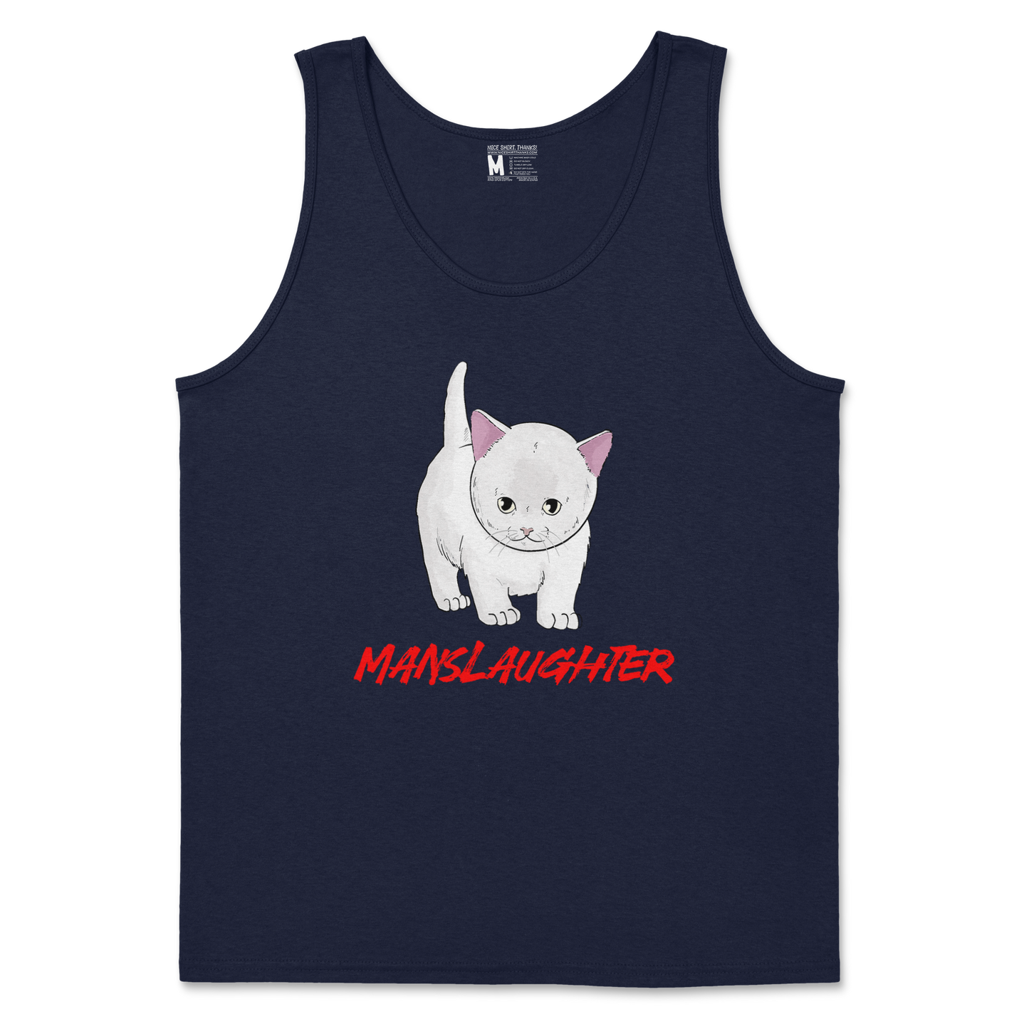 Gildan SoftStyle Tank Top Manslaughter in Navy