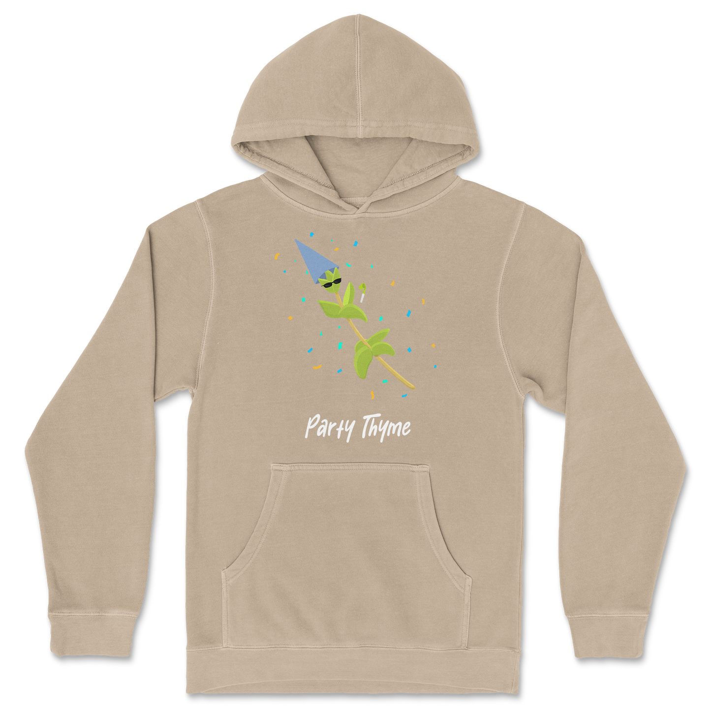 Independent Clothing Co. Hoodie Party Thyme in Sandstone