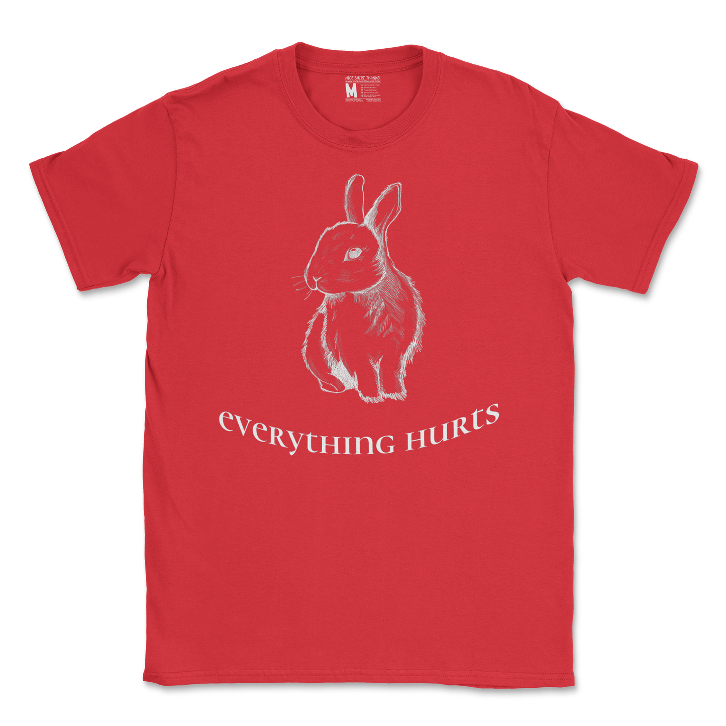 Gildan SoftStyle T-Shirt Everything Hurts in Red