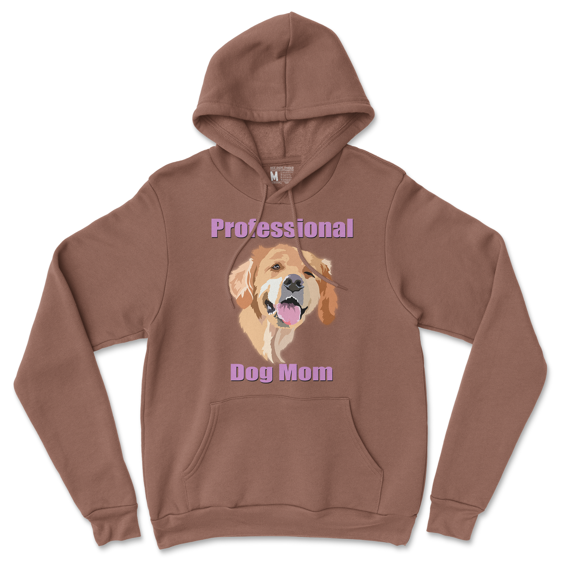 Gildan SoftStyle Hoodie Dog Mom in Cocoa