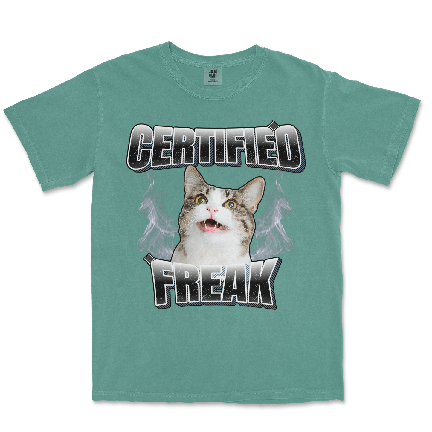 Comfort Colors T-Shirt Freaky in Light-Green