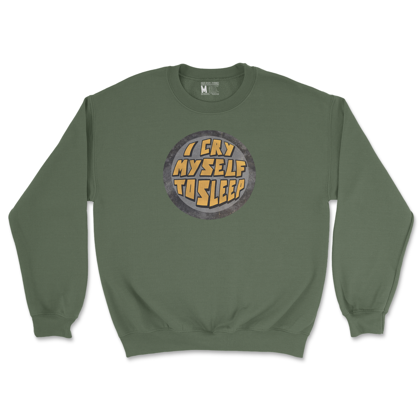 Gildan SoftStyle Crew Neck Im Ok in Military Green