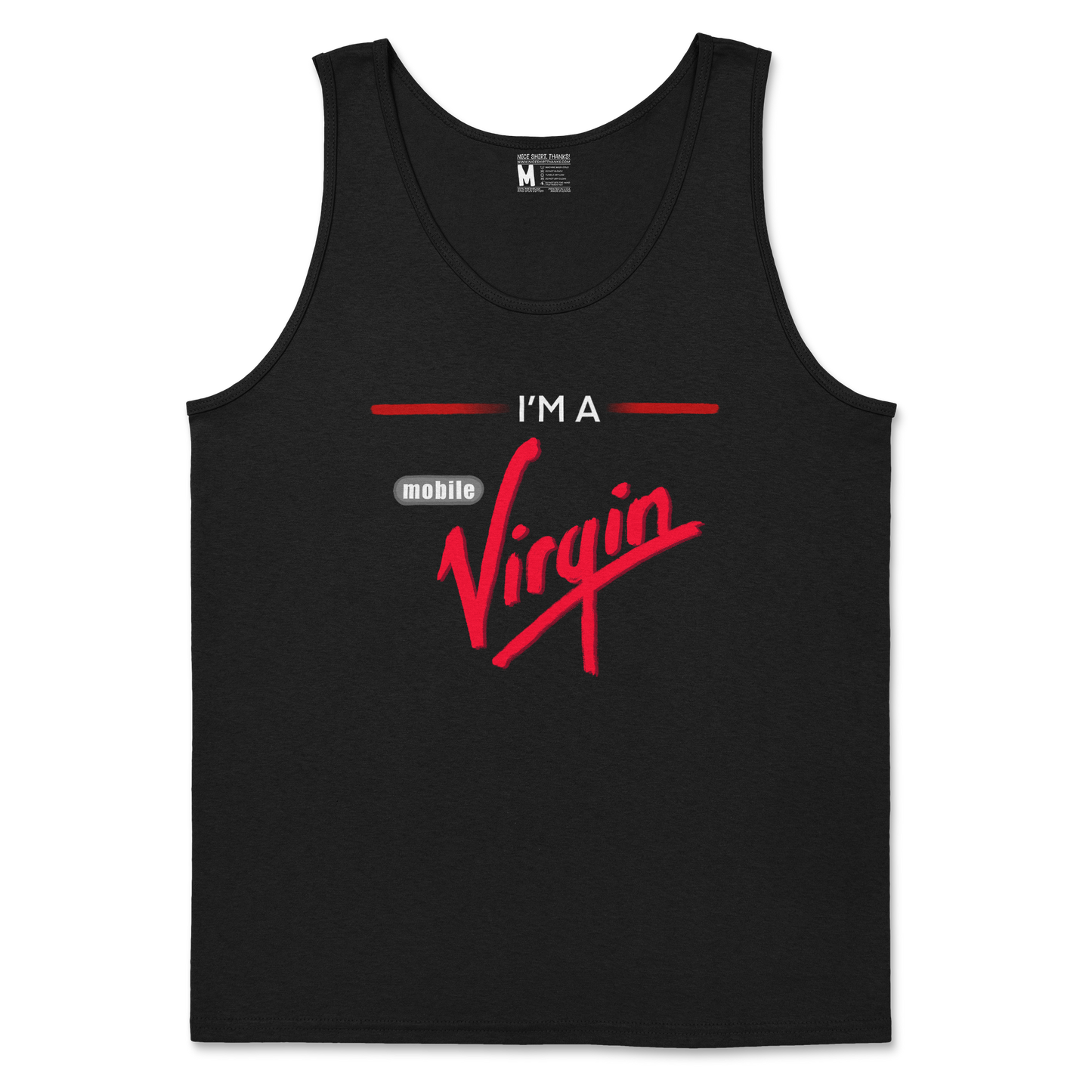 Gildan SoftStyle Tank Top Mobile Virgin in Black
