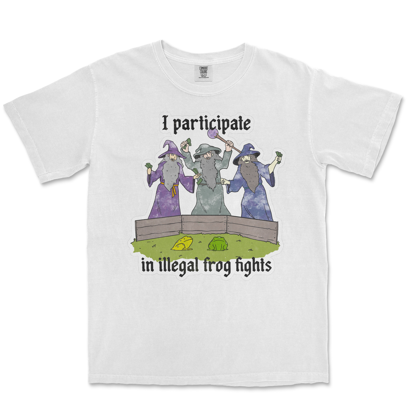 Comfort Colors T-Shirt Wizard Activities in White