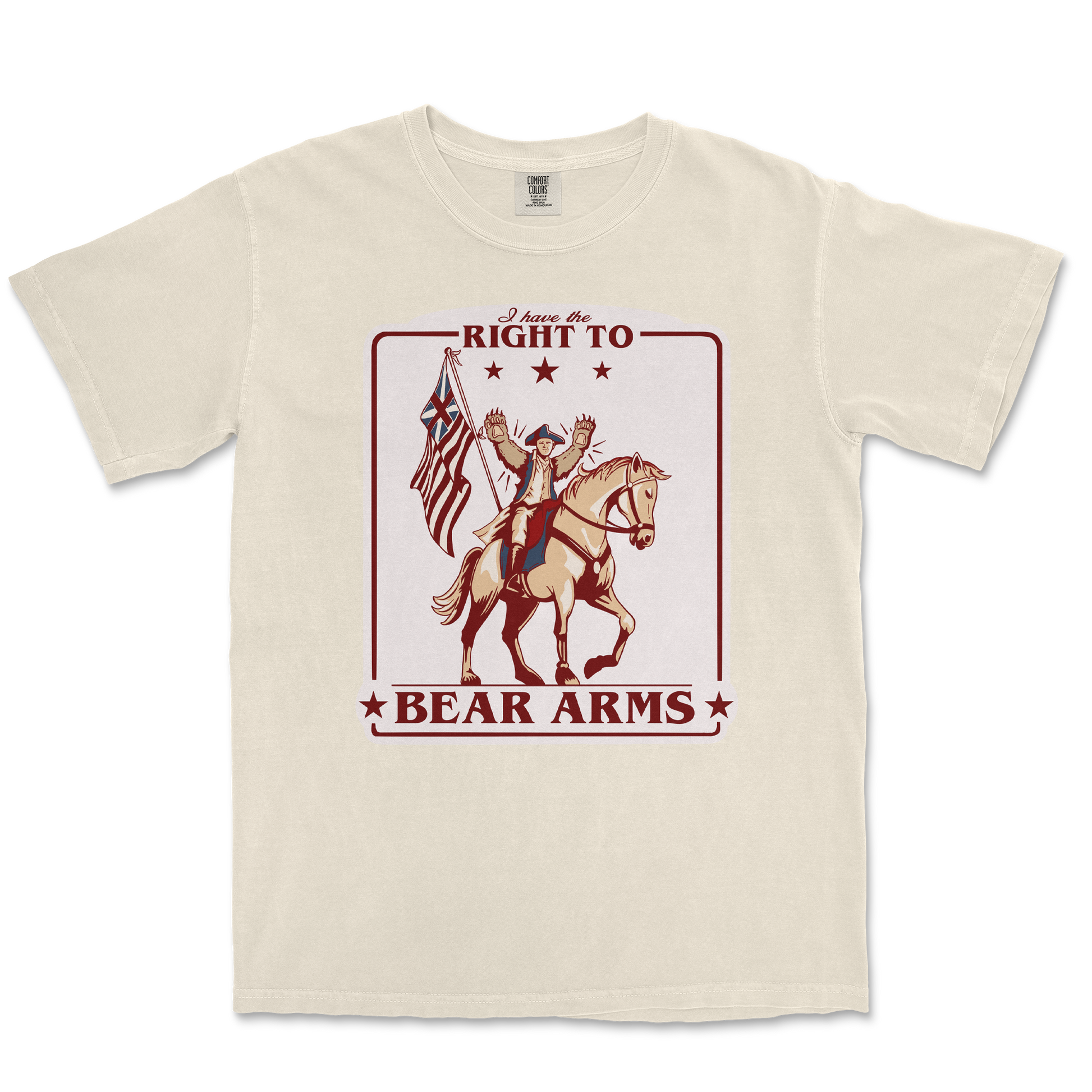 Comfort Colors T-Shirt Right to Bear Arms in Ivory