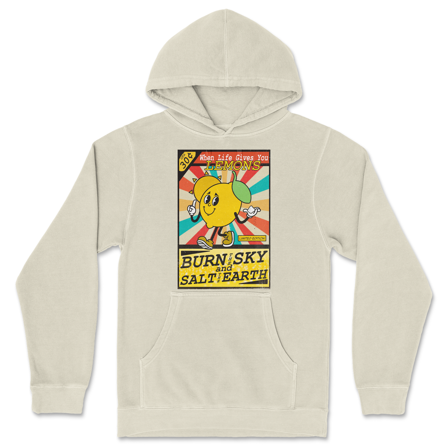 Independent Clothing Co. Hoodie Life Gives You Lemons in Ivory