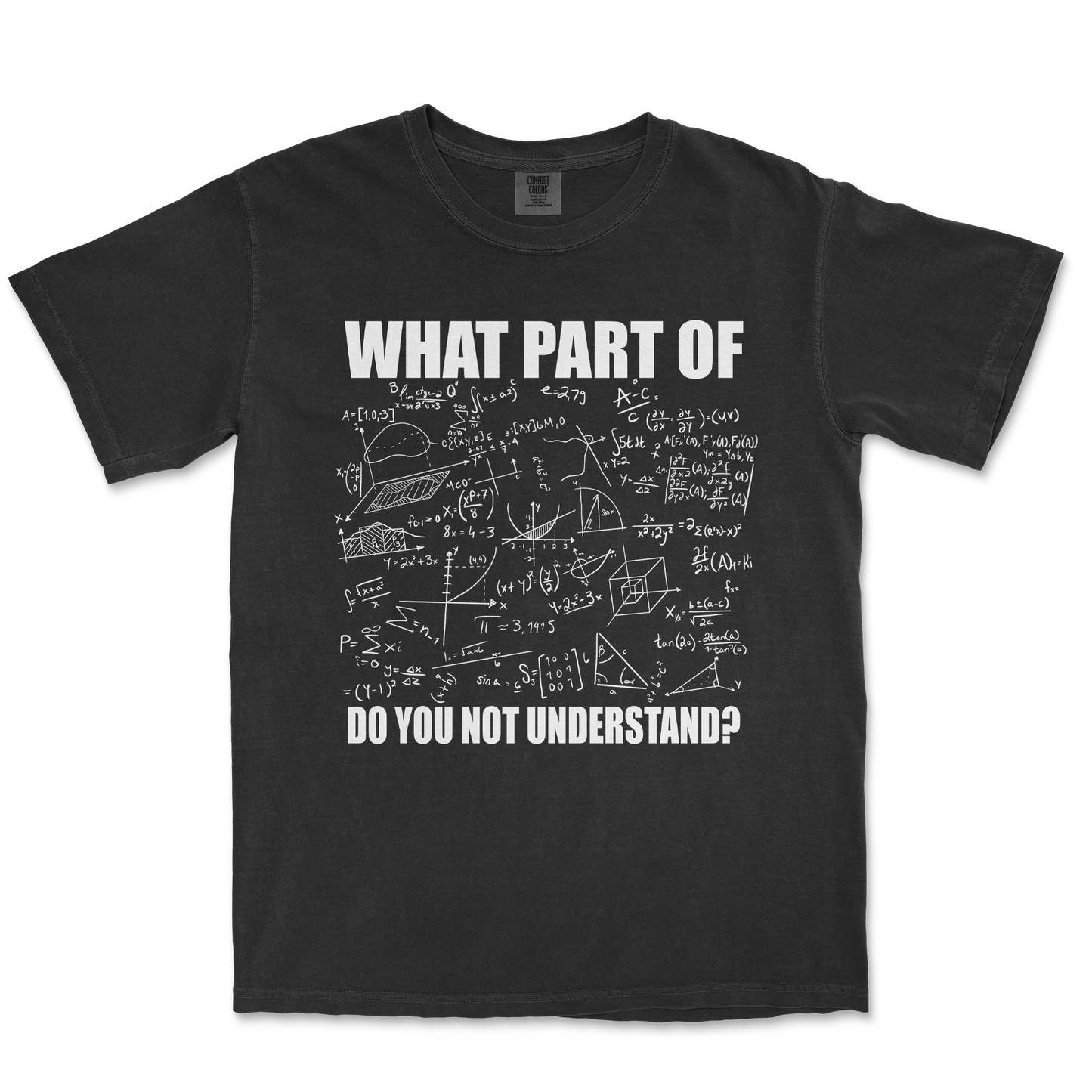 Comfort Colors T-Shirt Math Problem in Black