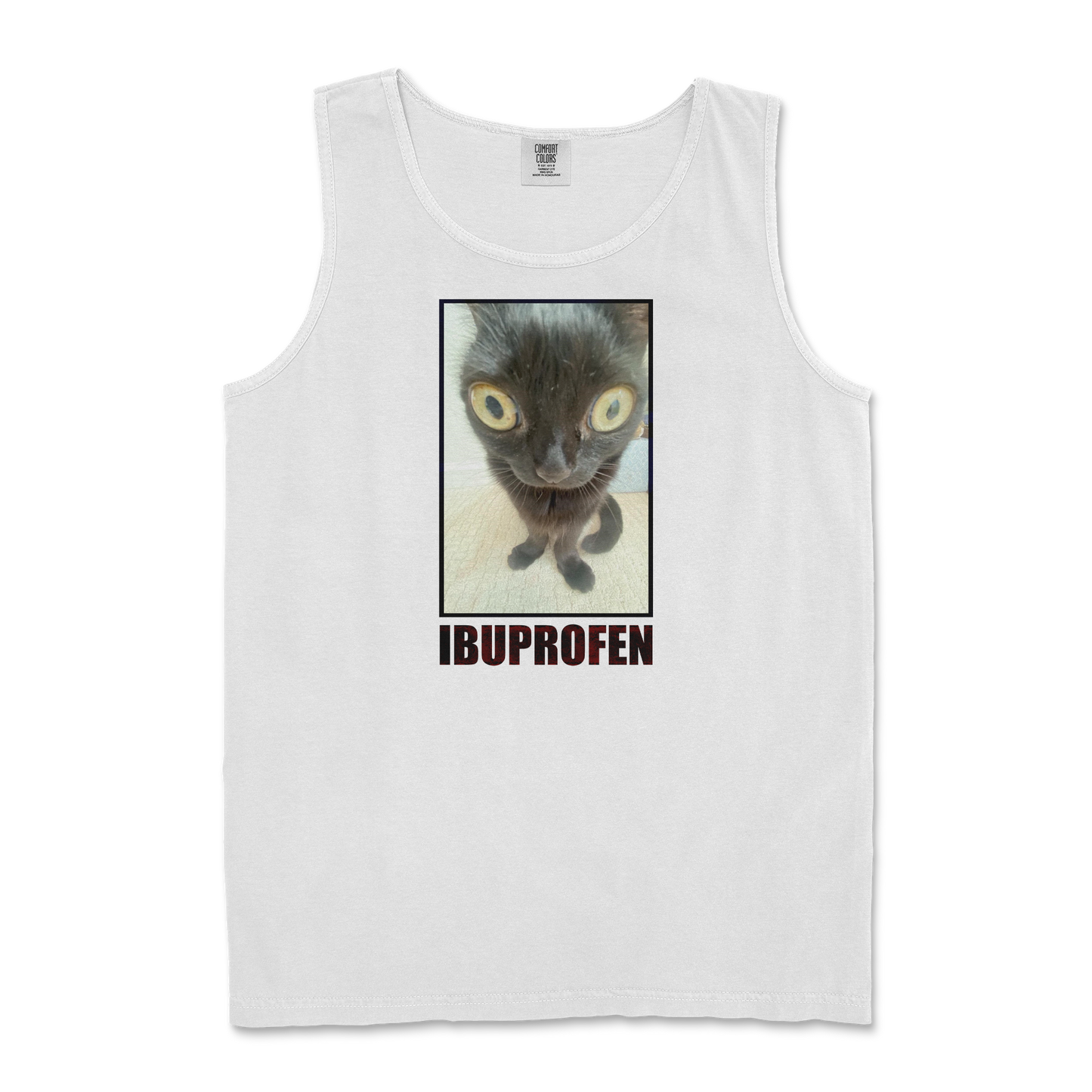 Comfort Colors Tank Top Ibuprofen in White