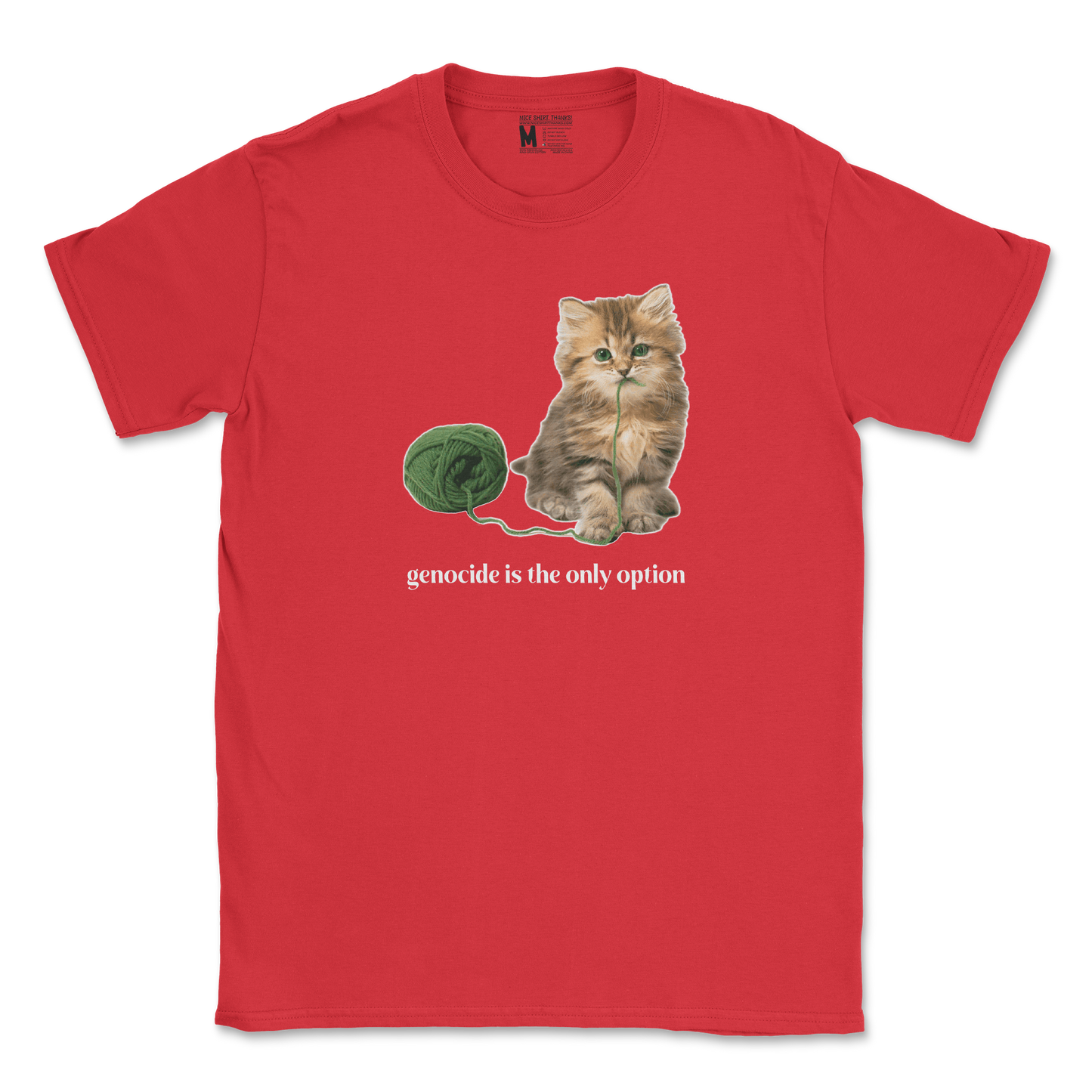 Gildan SoftStyle T-Shirt Genocide Kitty  in Red