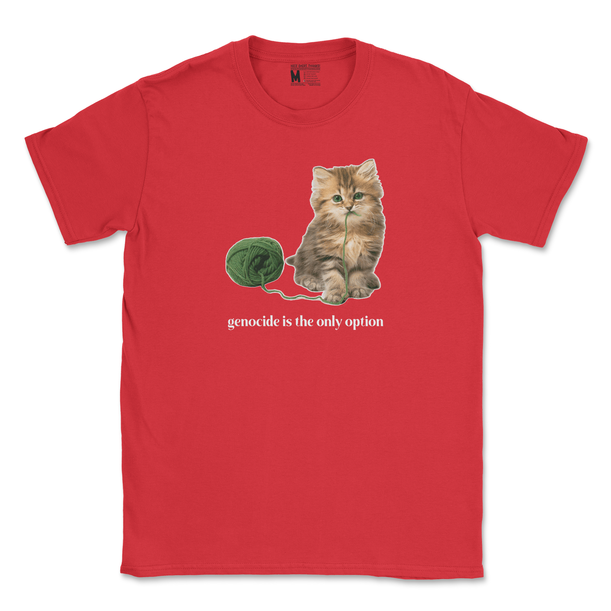 Gildan SoftStyle T-Shirt Genocide Kitty  in Red