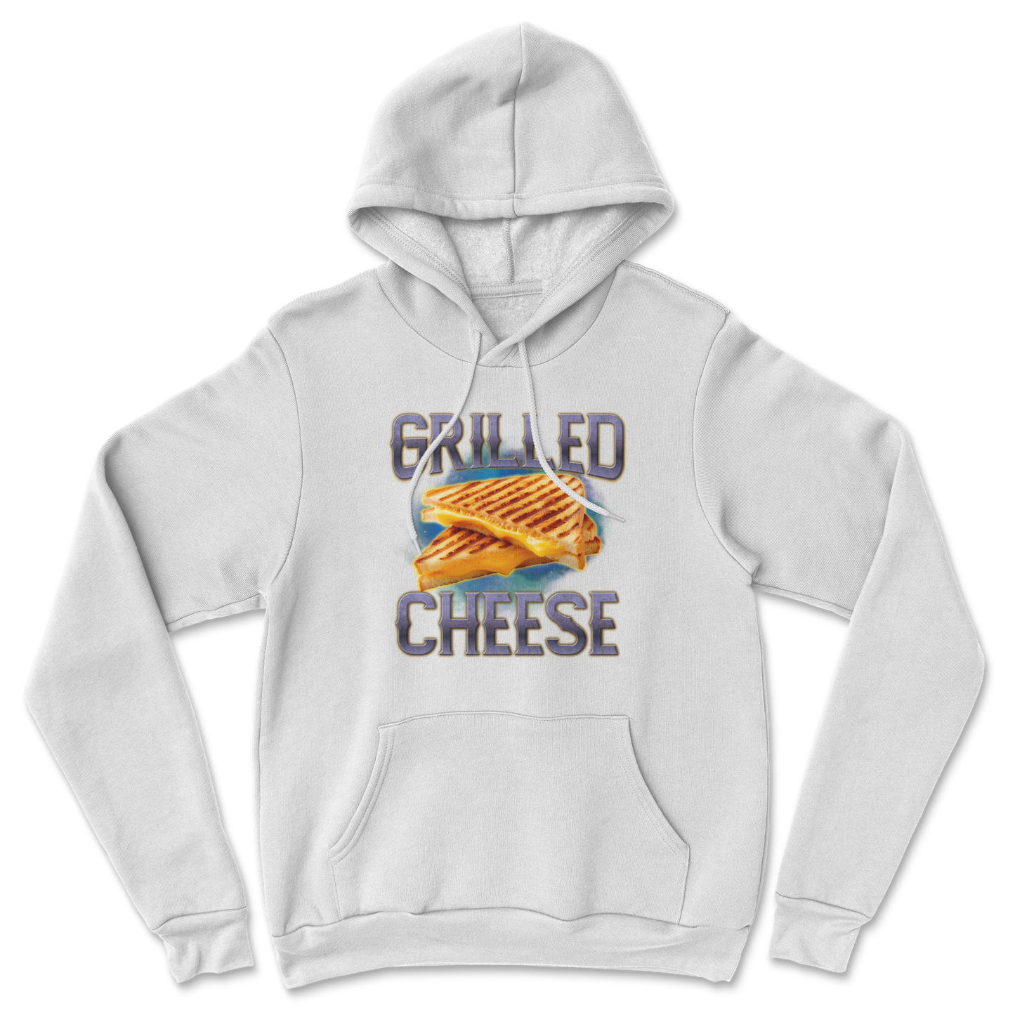 The Nice Shirt Hoodie Grilled Cheese in White
