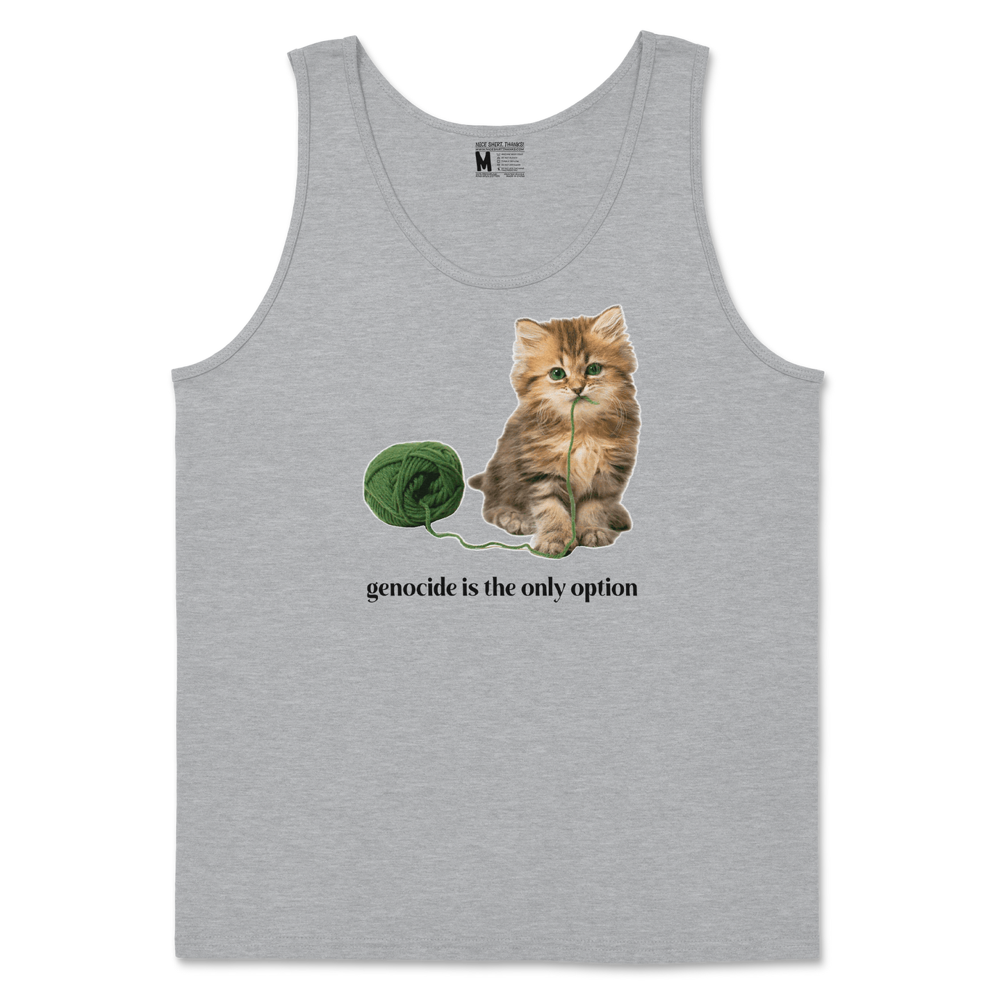 Gildan SoftStyle Tank Top Genocide Kitty  in Sport-Grey