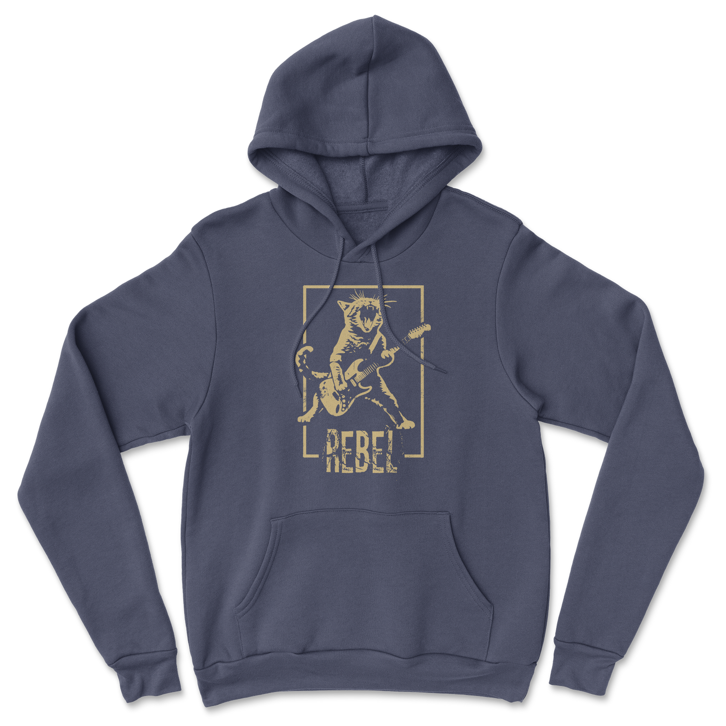 Heavy Blend Hoodie Rebel Kitty in Navy