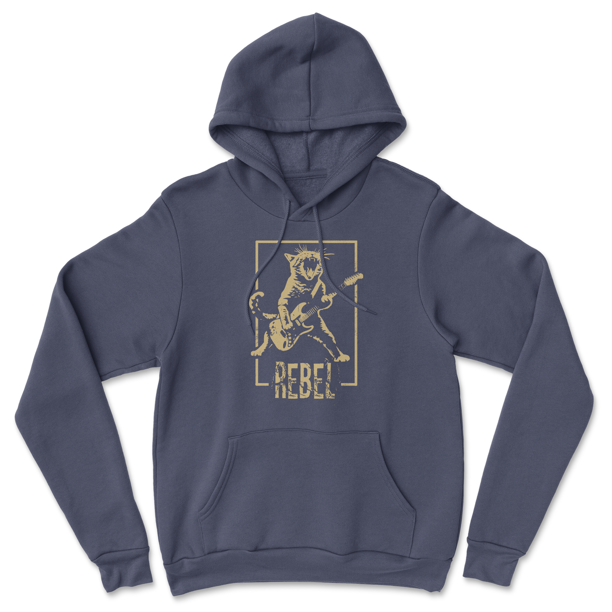 Heavy Blend Hoodie Rebel Kitty in Navy