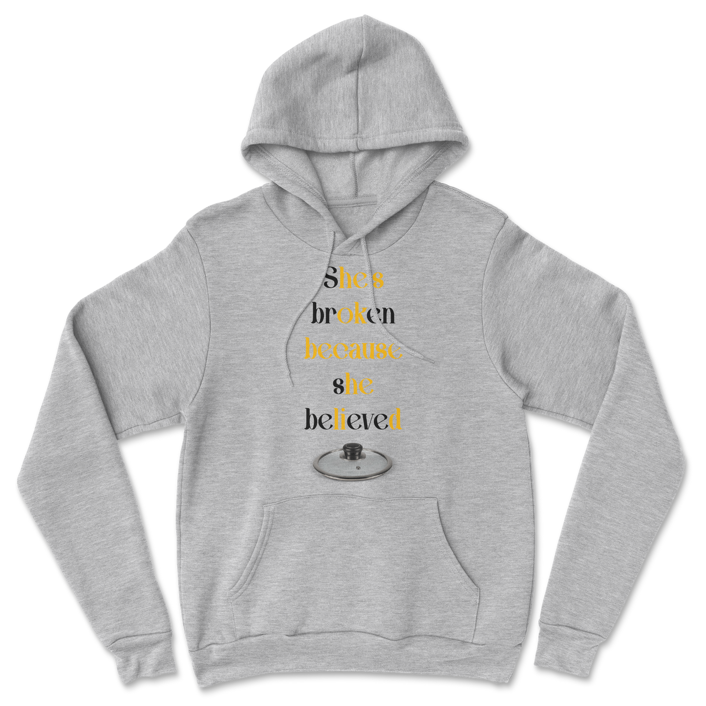 The Nice Shirt Hoodie He Lid  in Grey-Heather