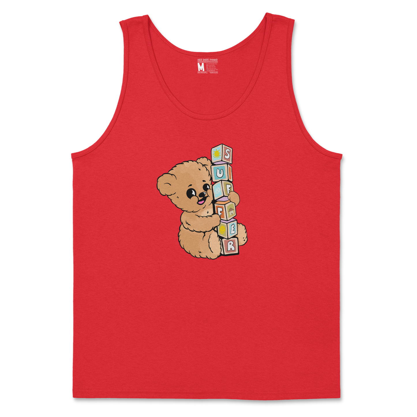 Gildan SoftStyle Tank Top in Red