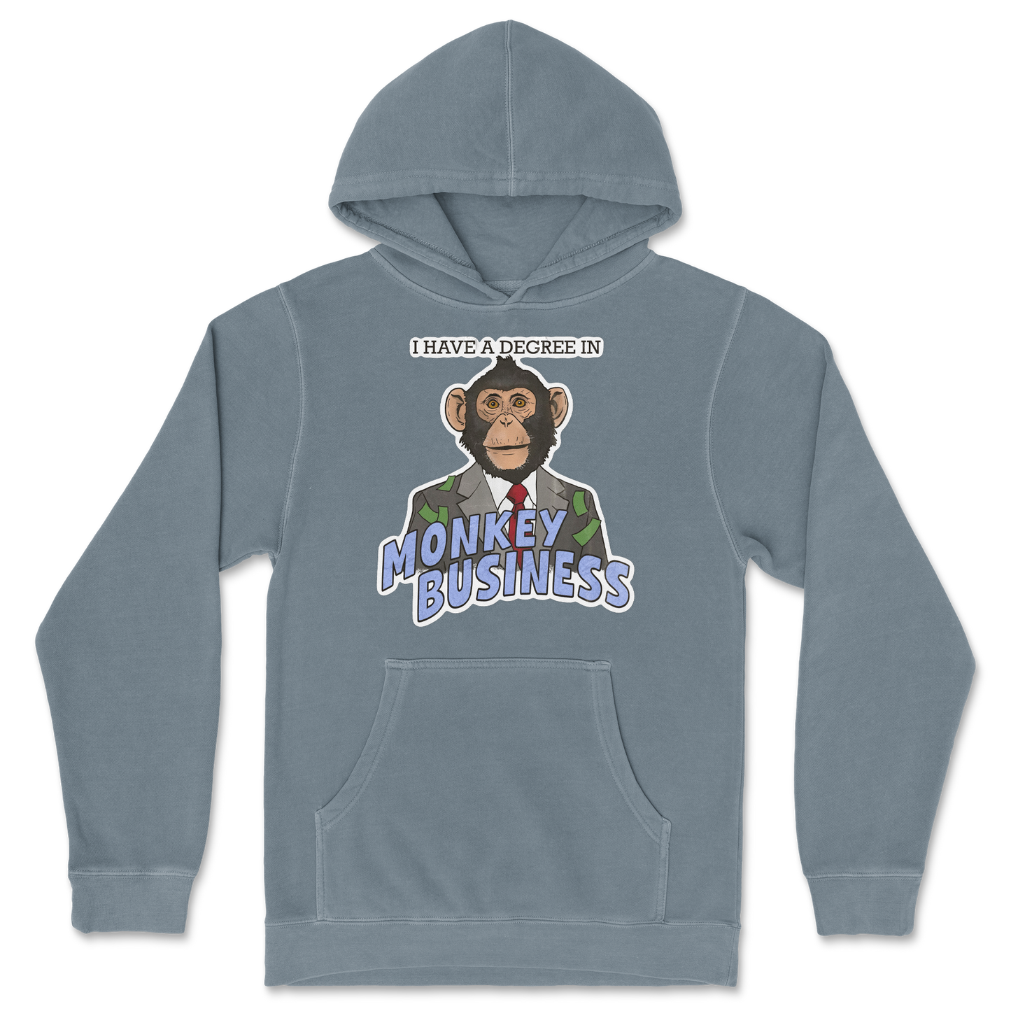 Independent Clothing Co. Hoodie Monkey Business in Blue Magic