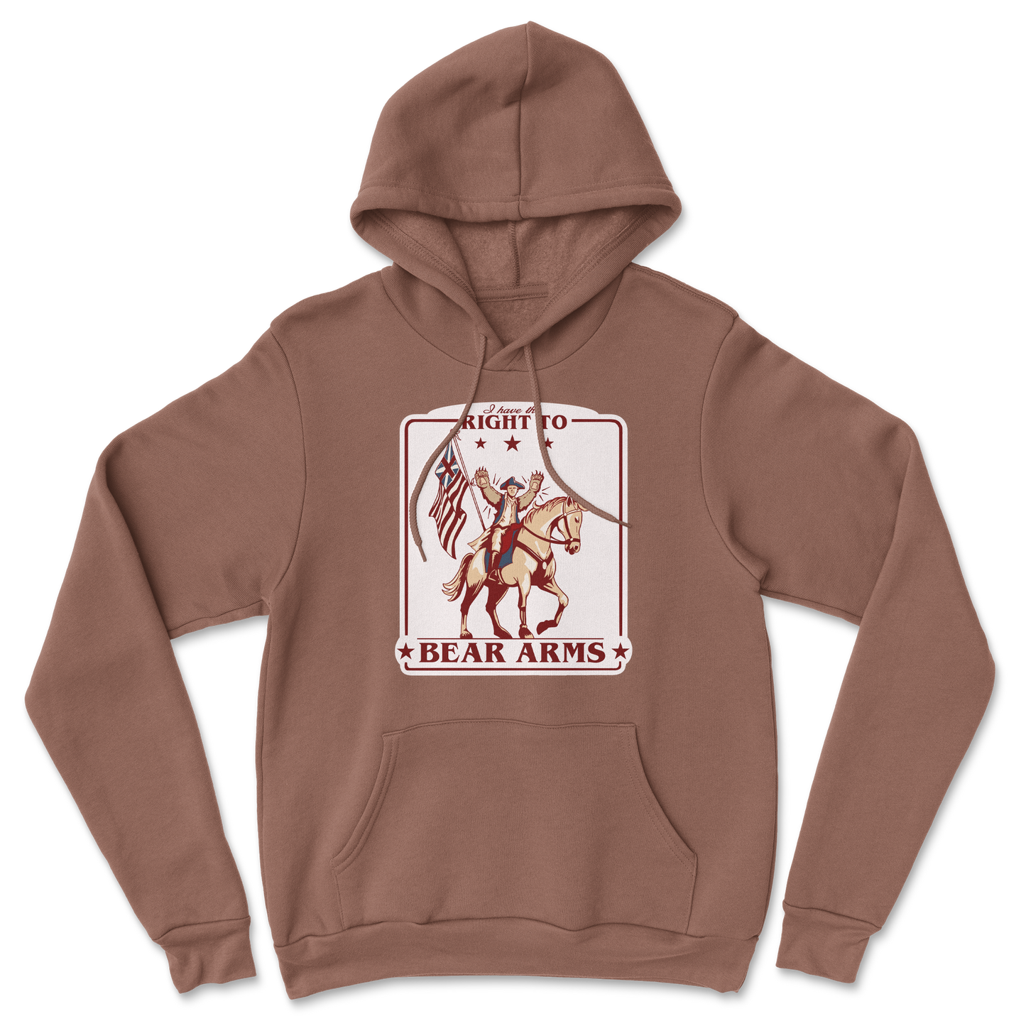 Heavy Blend Hoodie Right to Bear Arms in Cocoa