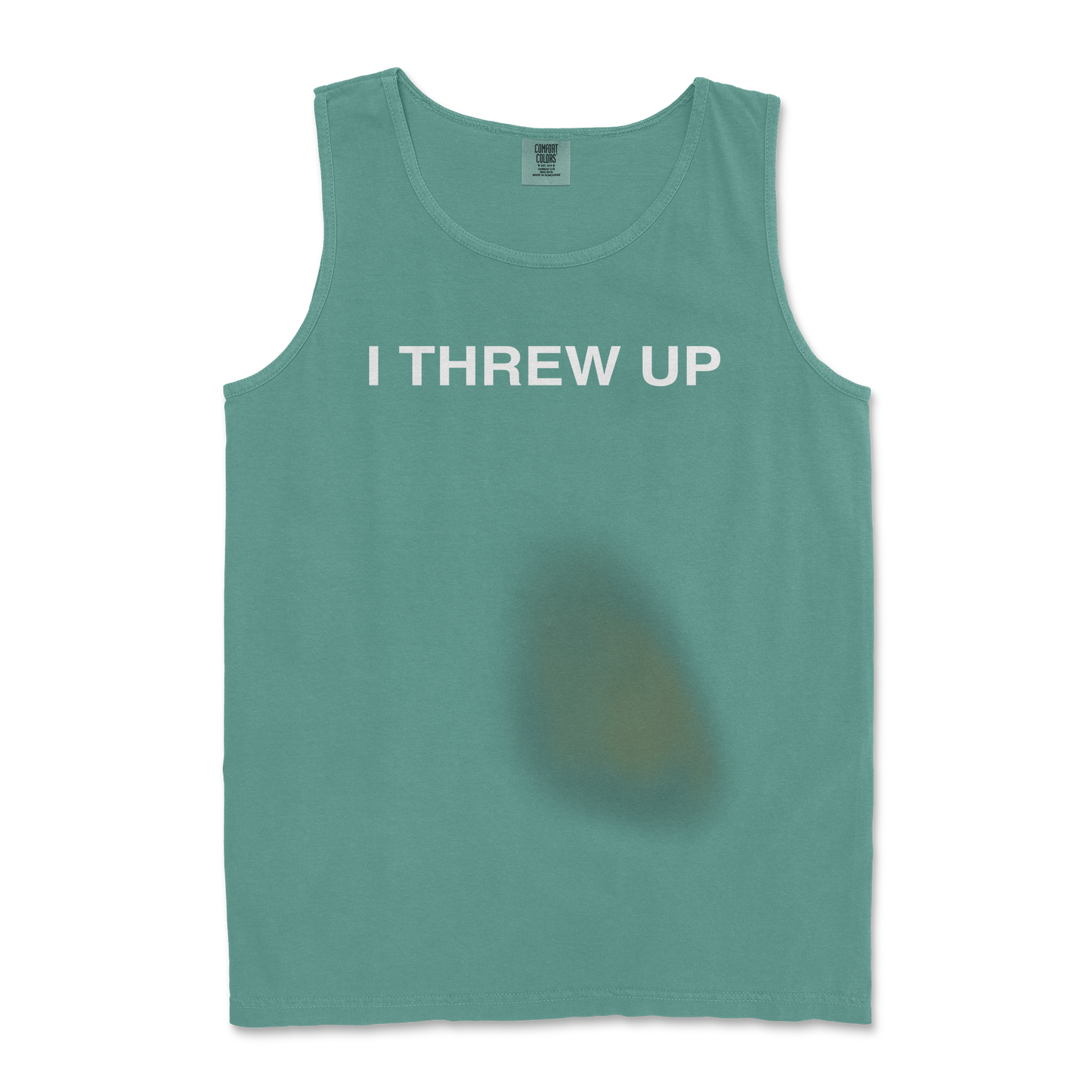 Comfort Colors Tank Top Mom I Threw Up in LightGreen