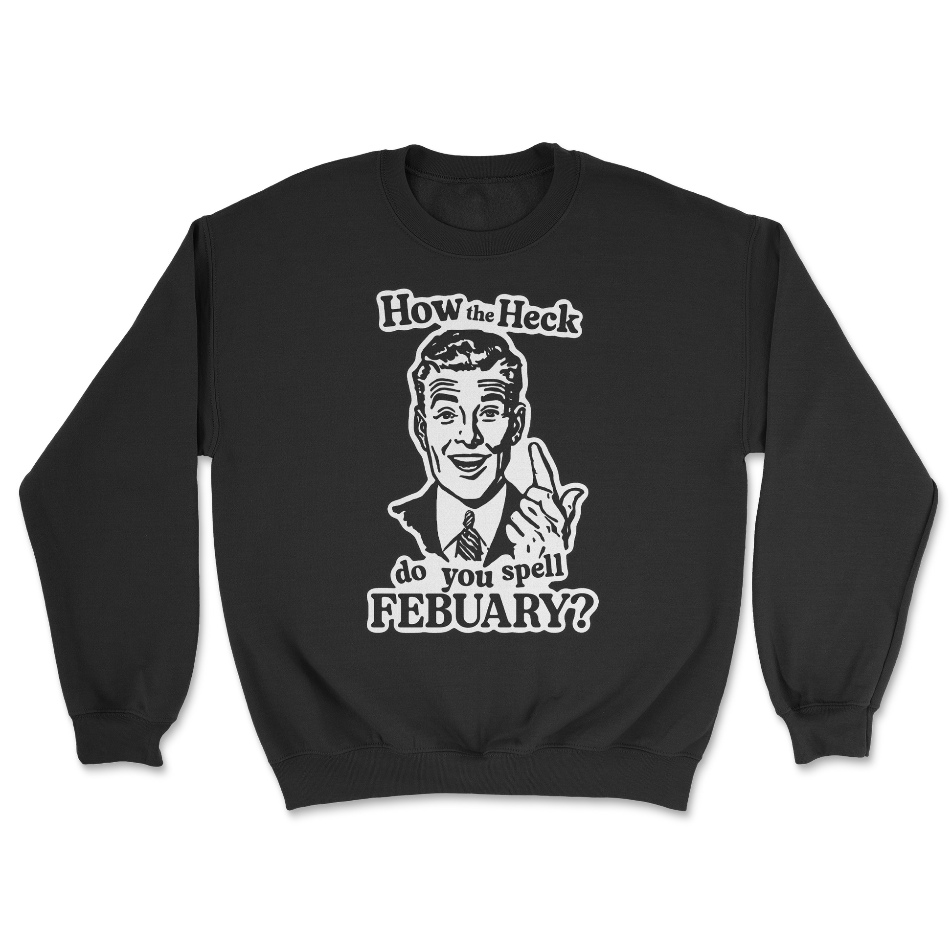 Heavy Blend Crew Neck February in Black