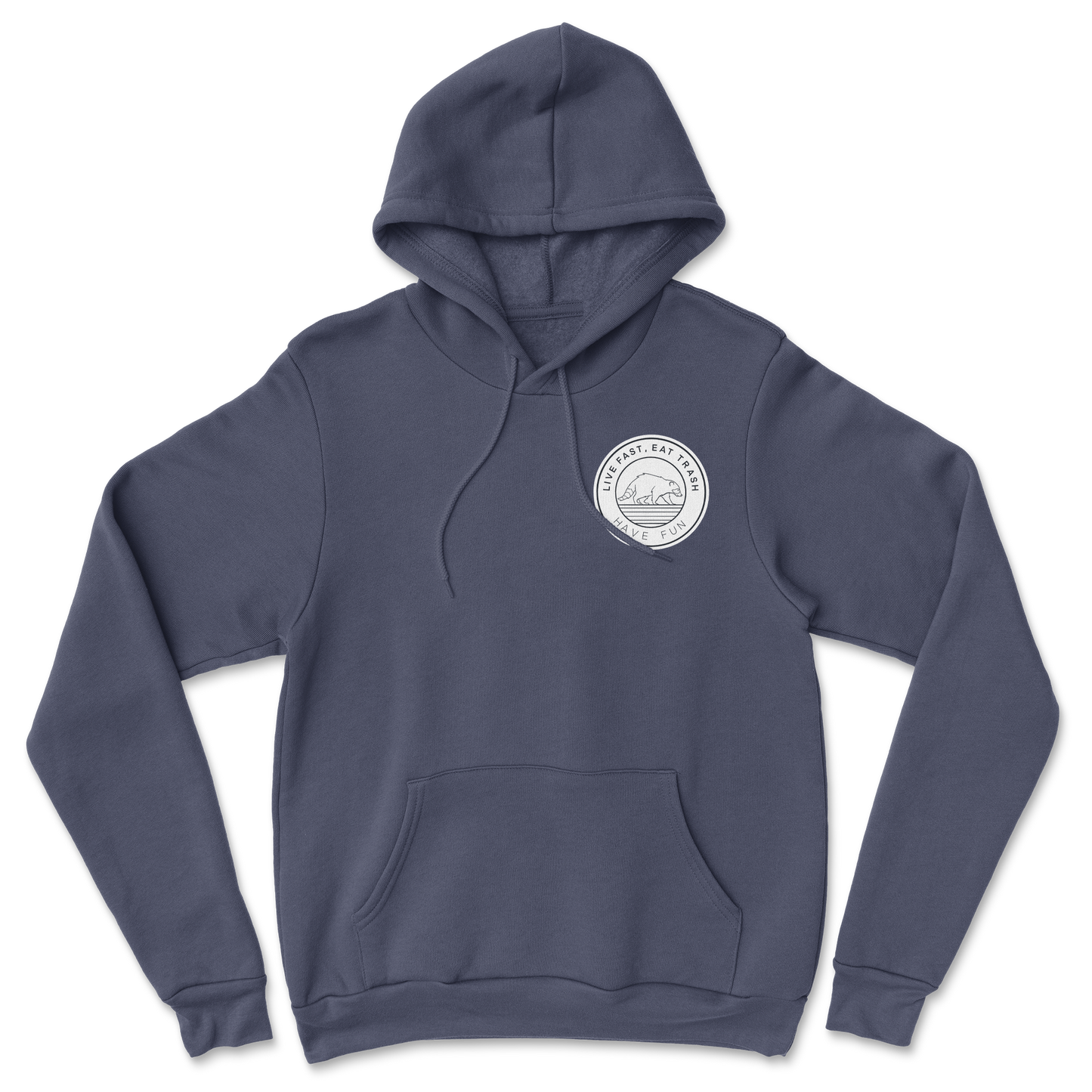 Heavy Blend Hoodie Raccoon Logo in Navy