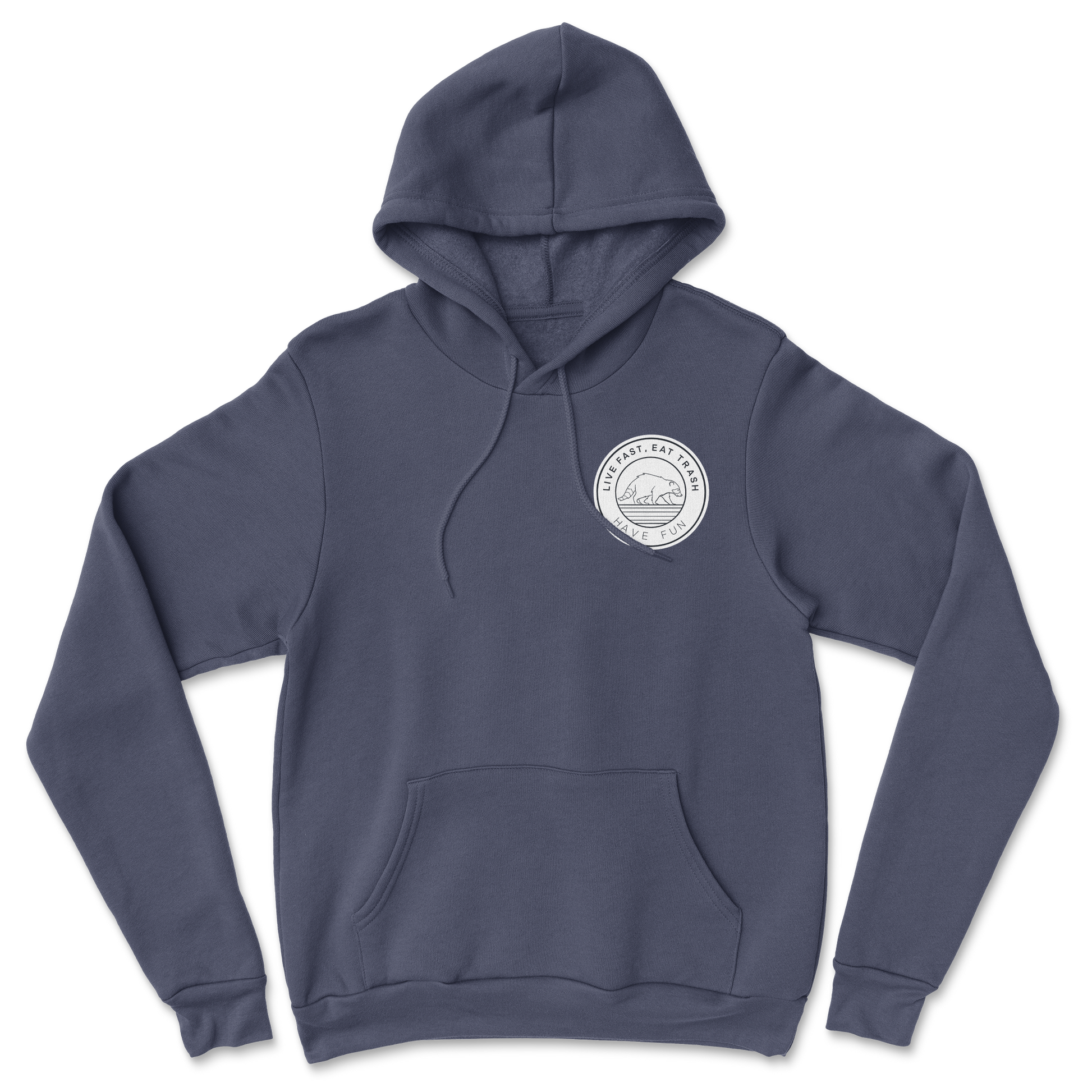 Heavy Blend Hoodie Raccoon Logo  in Navy
