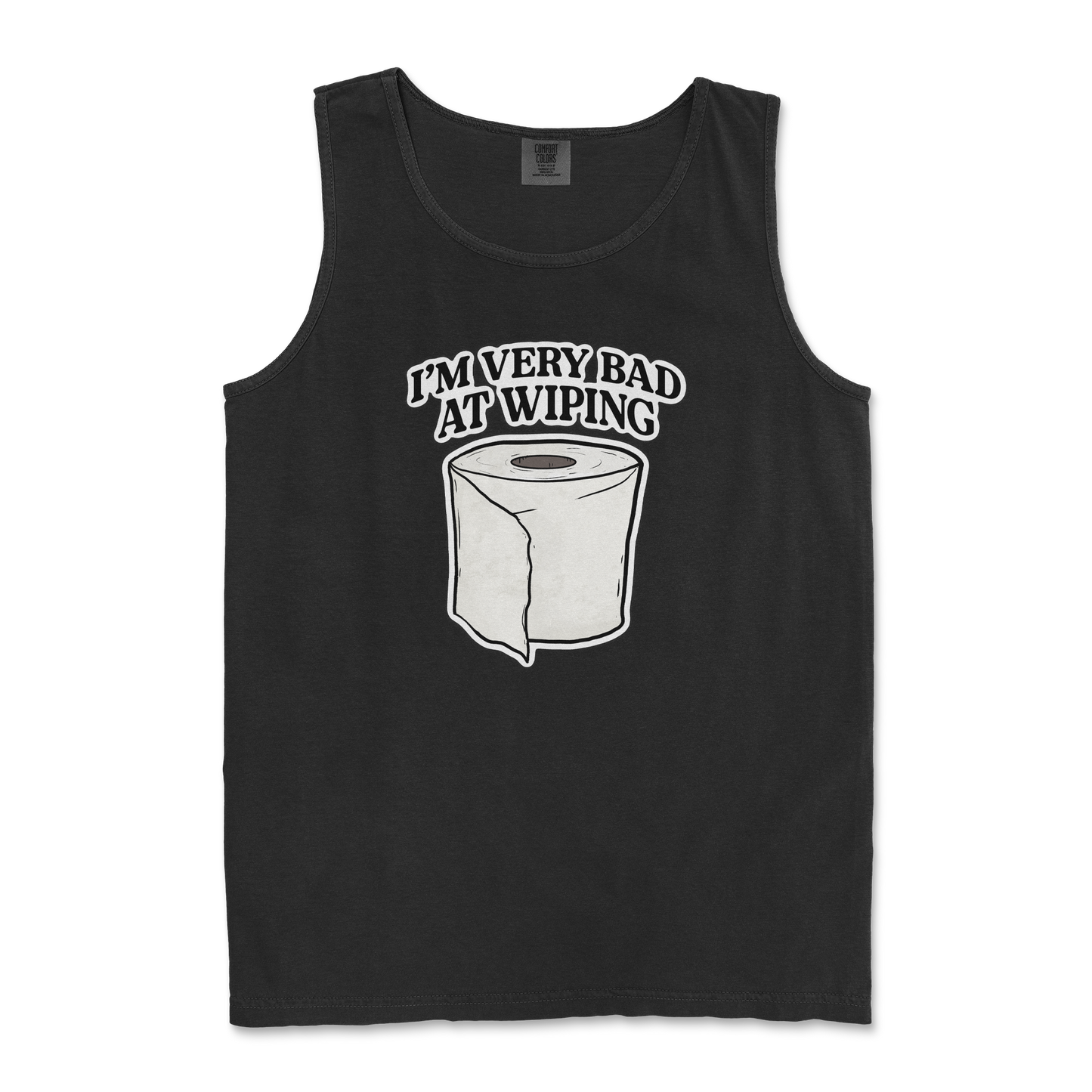 Comfort Colors Tank Top Bad Wiper in Black