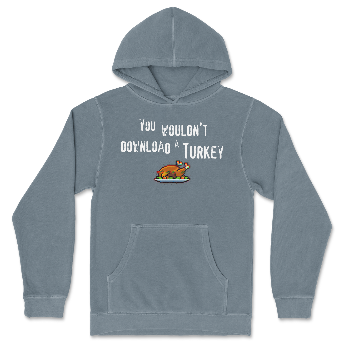 Independent Clothing Co. Hoodie Downloadable Turkey  in Blue-Magic