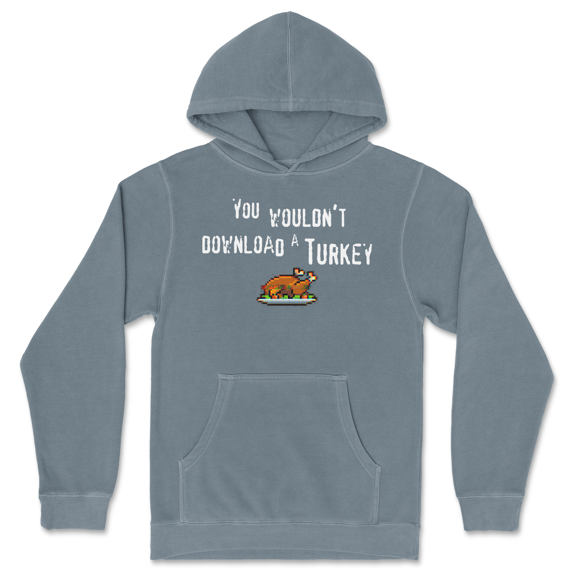Independent Clothing Co. Hoodie Downloadable Turkey  in Blue-Magic