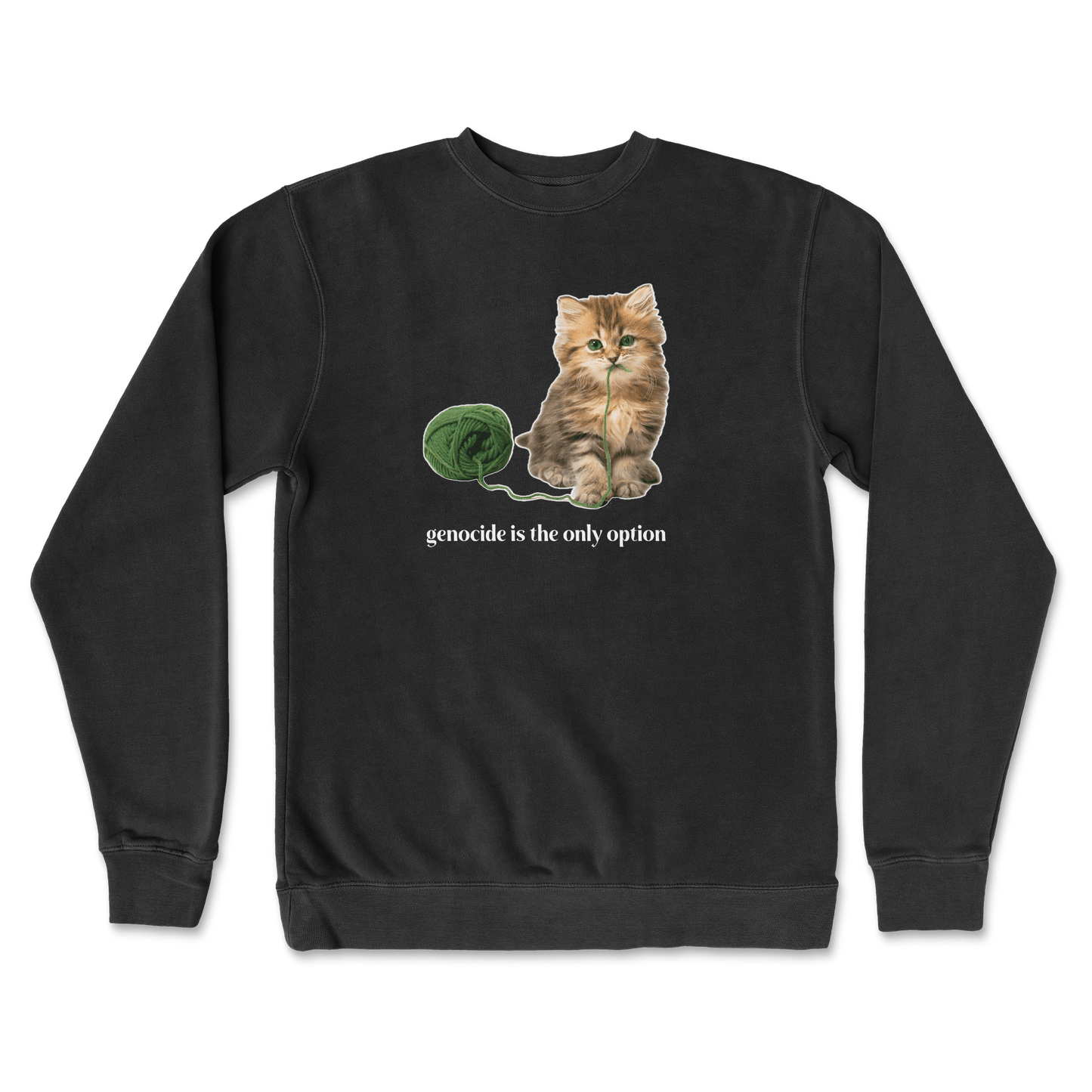 Genocide Kitty  Crew Neck