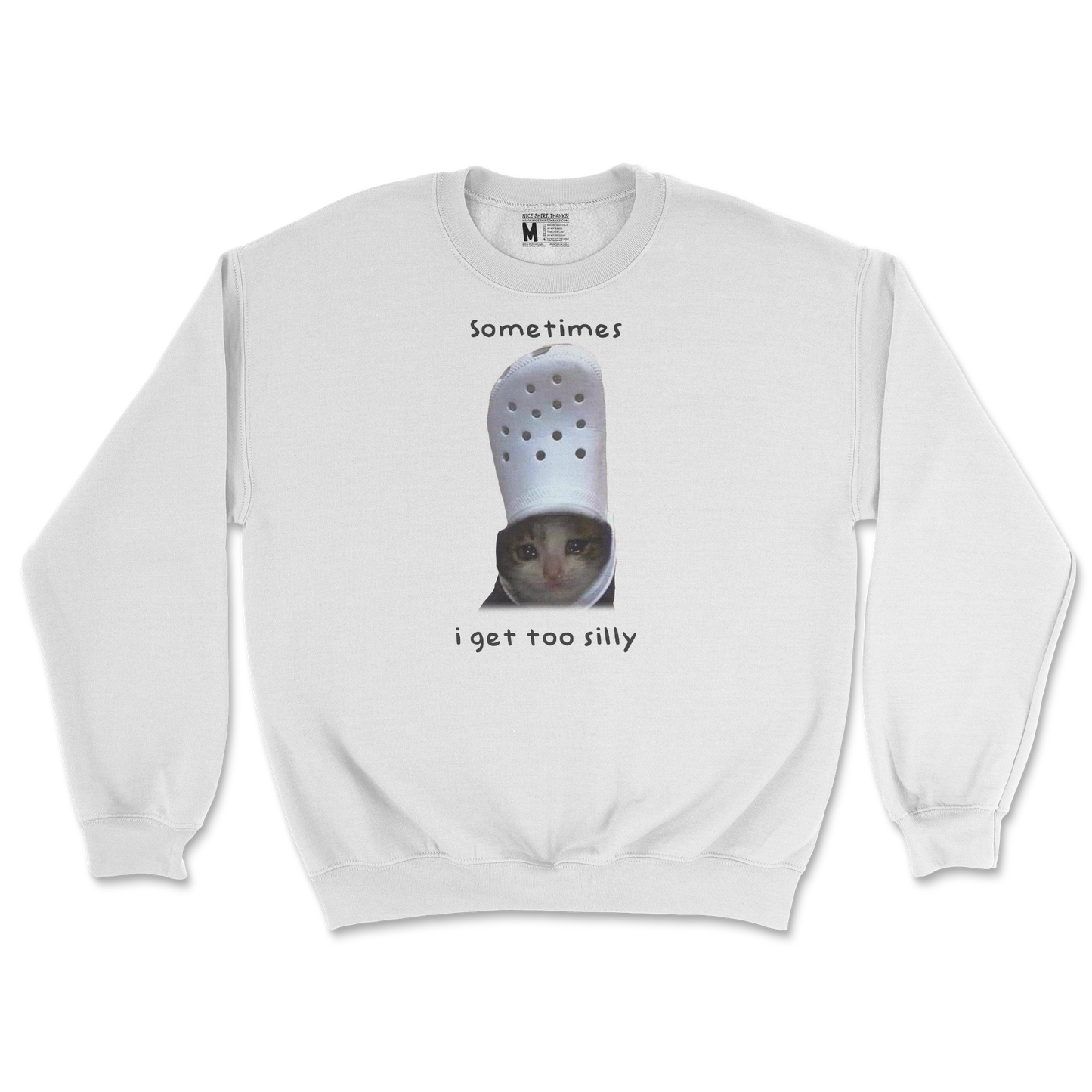 Gildan SoftStyle Crew Neck Got Too Silly in White