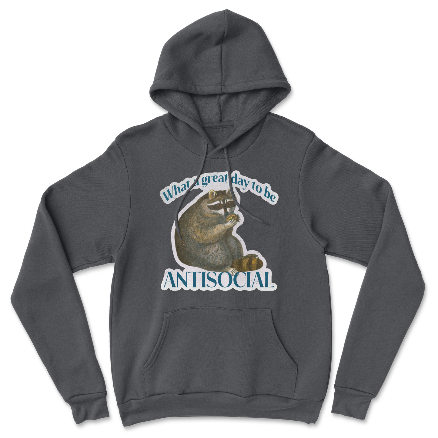 Heavy Blend Hoodie Antisocial in Black