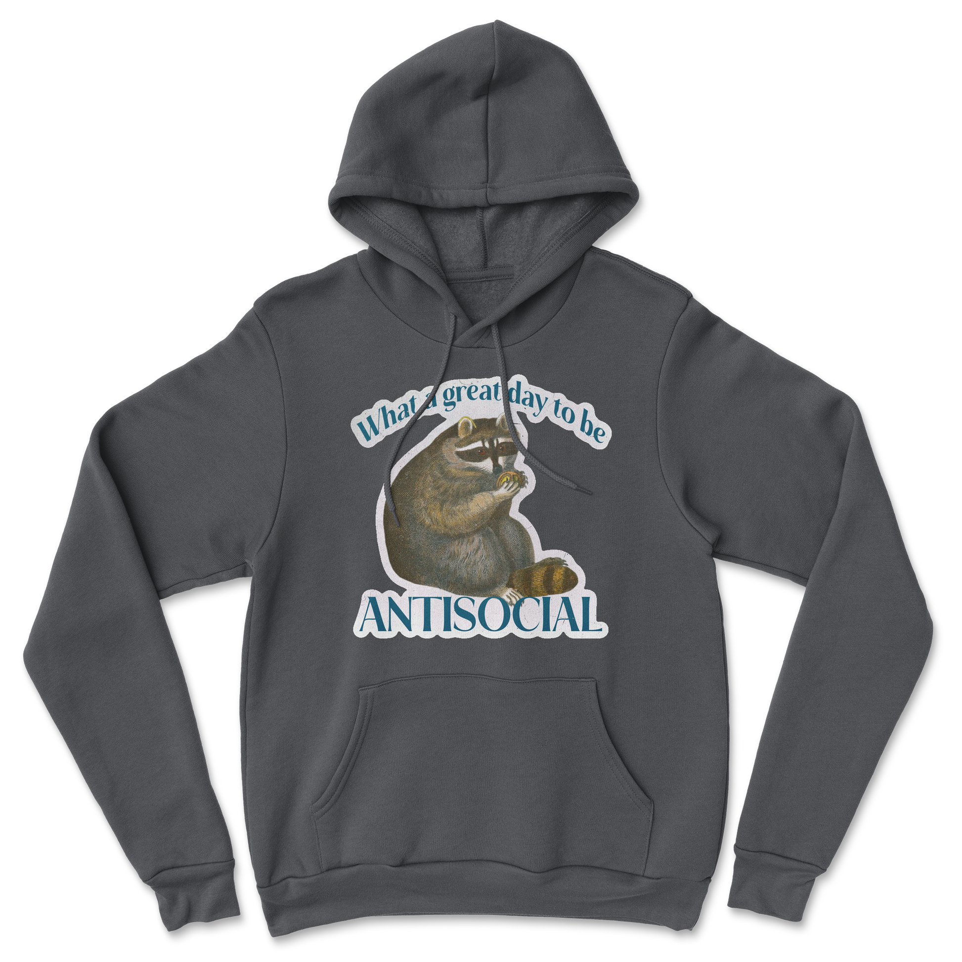 Heavy Blend Hoodie Antisocial in Black