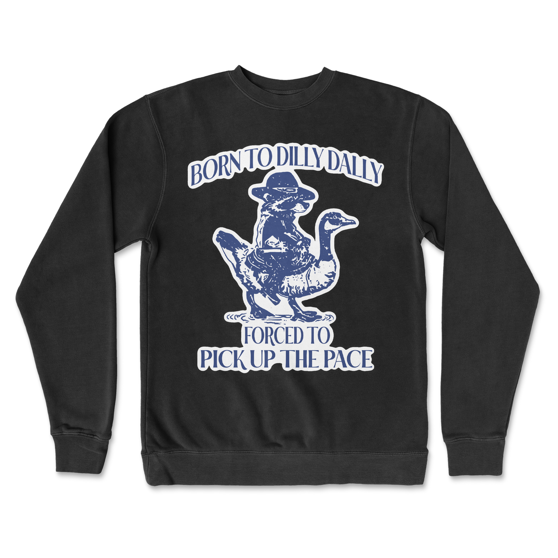 Independent Clothing Co. Crew Neck Dilly Dally  in Black