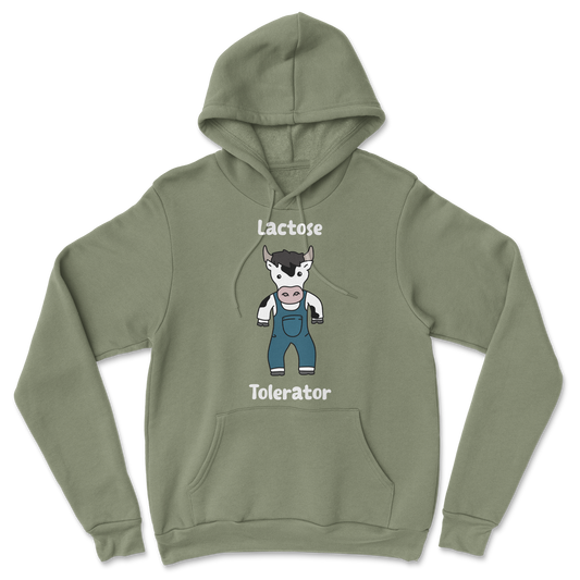 The Nice Shirt Hoodie Lactose Tolerator  in Military-Green