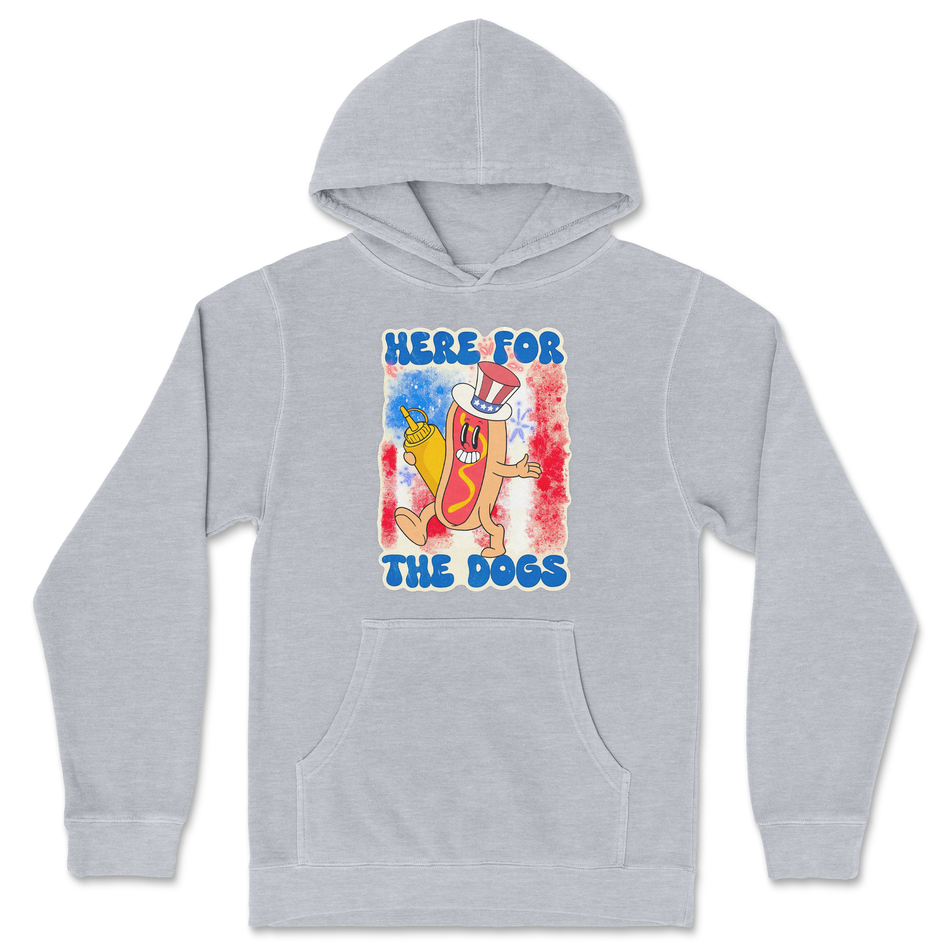 Independent Clothing Co. Hoodie Hot Dog in Grey Heather