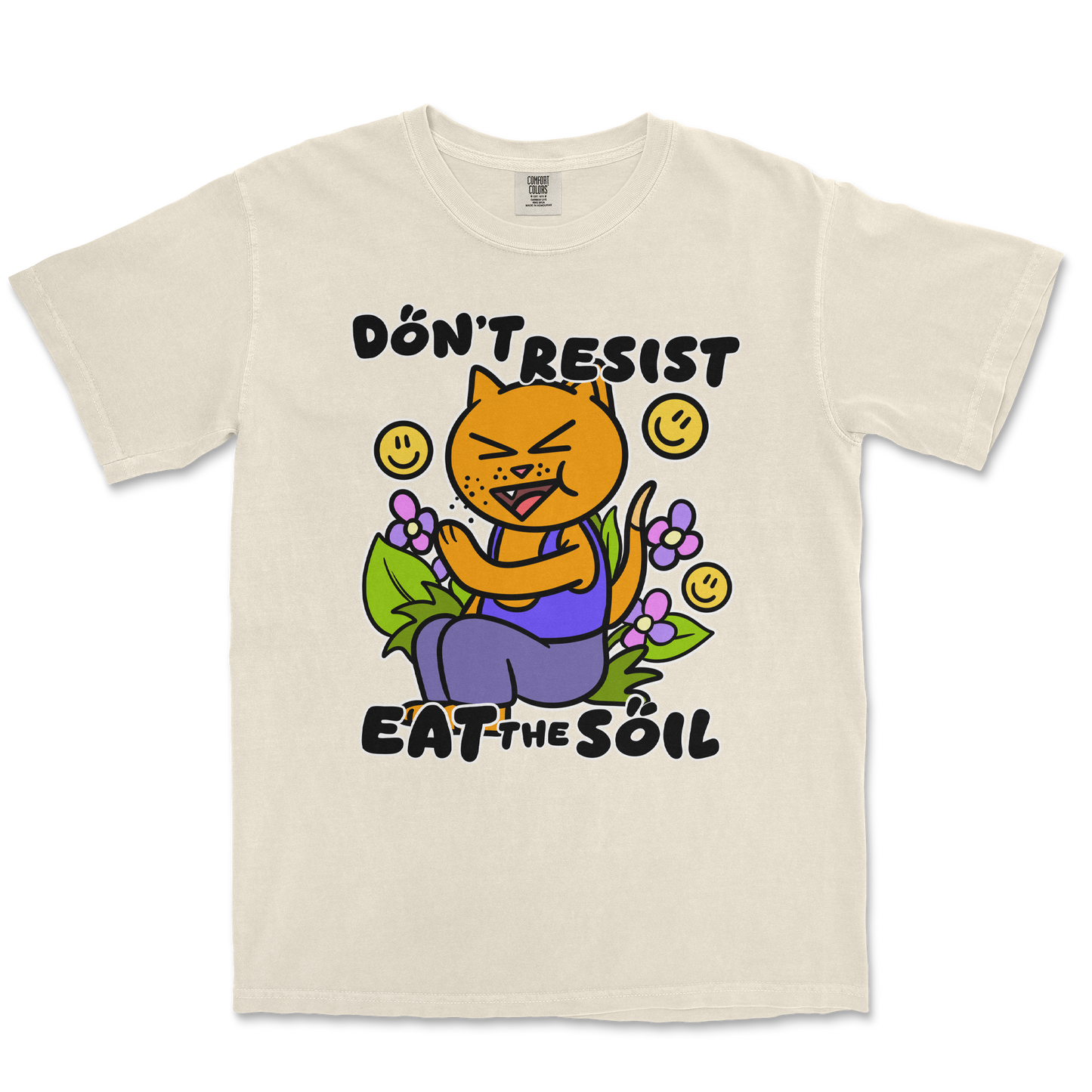 Comfort Colors T-Shirt Eat The Soil in Ivory