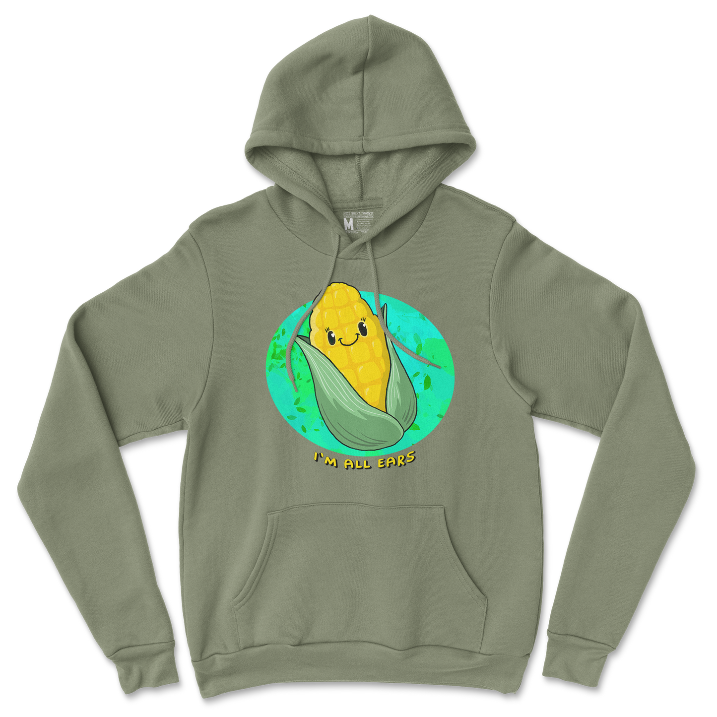 Gildan SoftStyle Hoodie Mmm Corn in Military Green